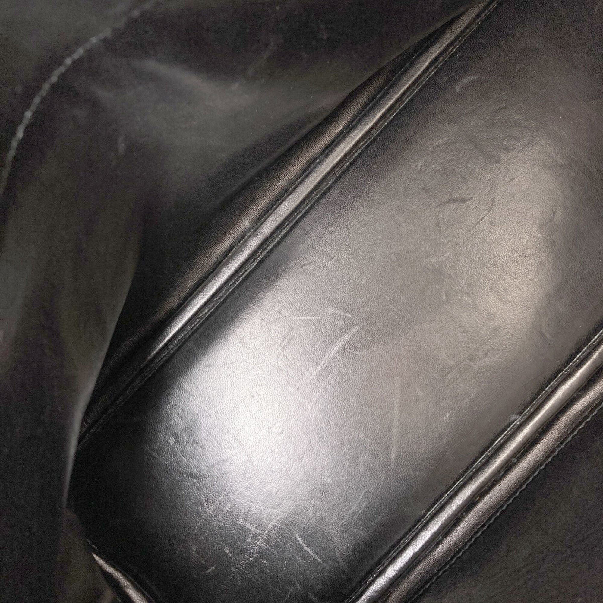 Hermes Black Taurillon Clemence Leather Handbag (Pre-Owned)