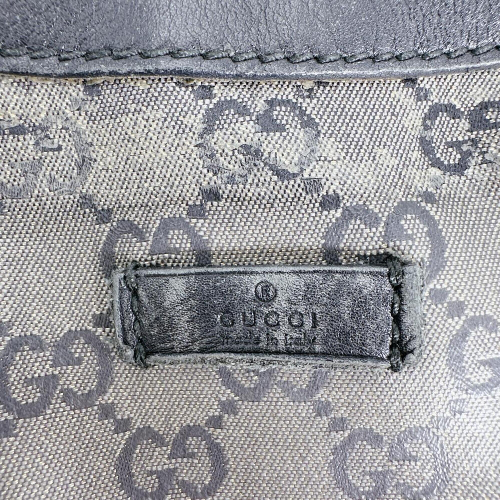 Gucci Black Red Color White Gg Crystal Shoulder Bag (Pre-Owned)