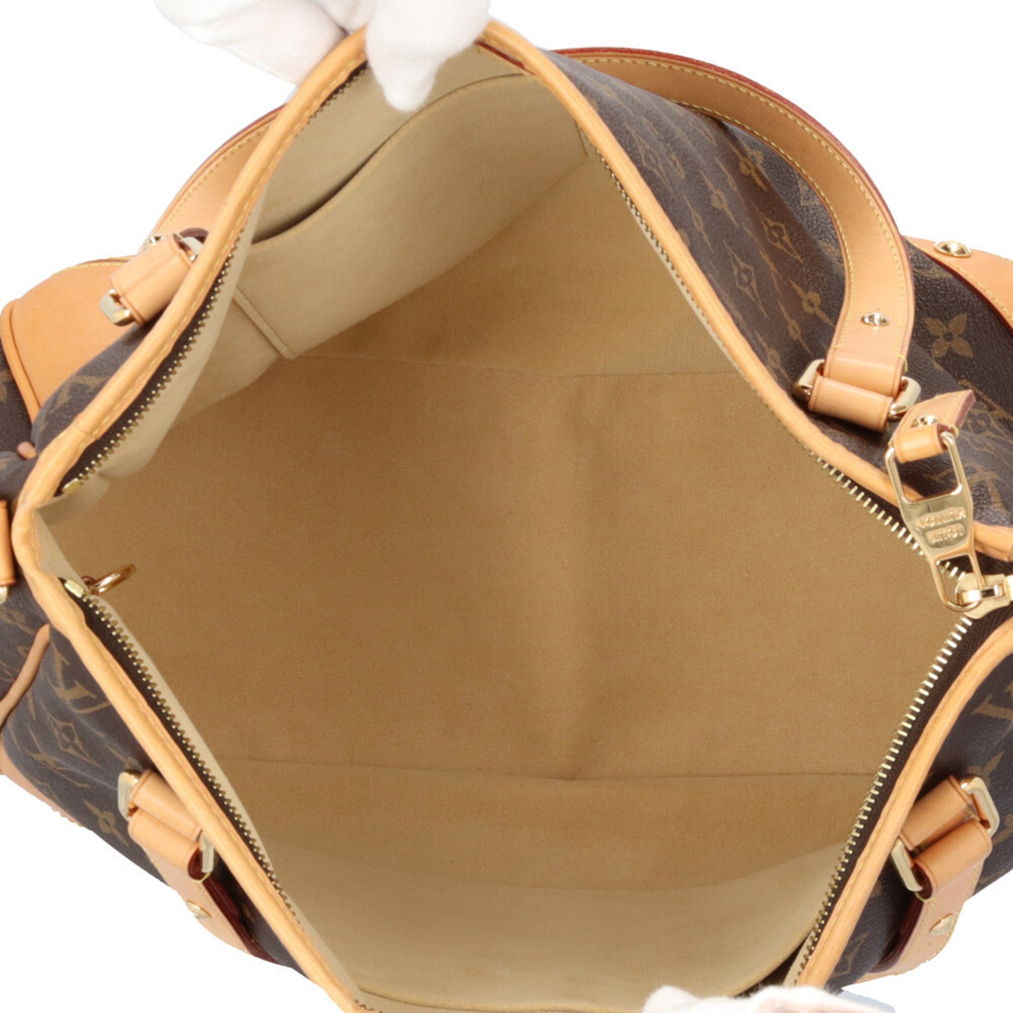 Louis Vuitton Brown Monogram Canvas Shoulder Bag (Pre-Owned)