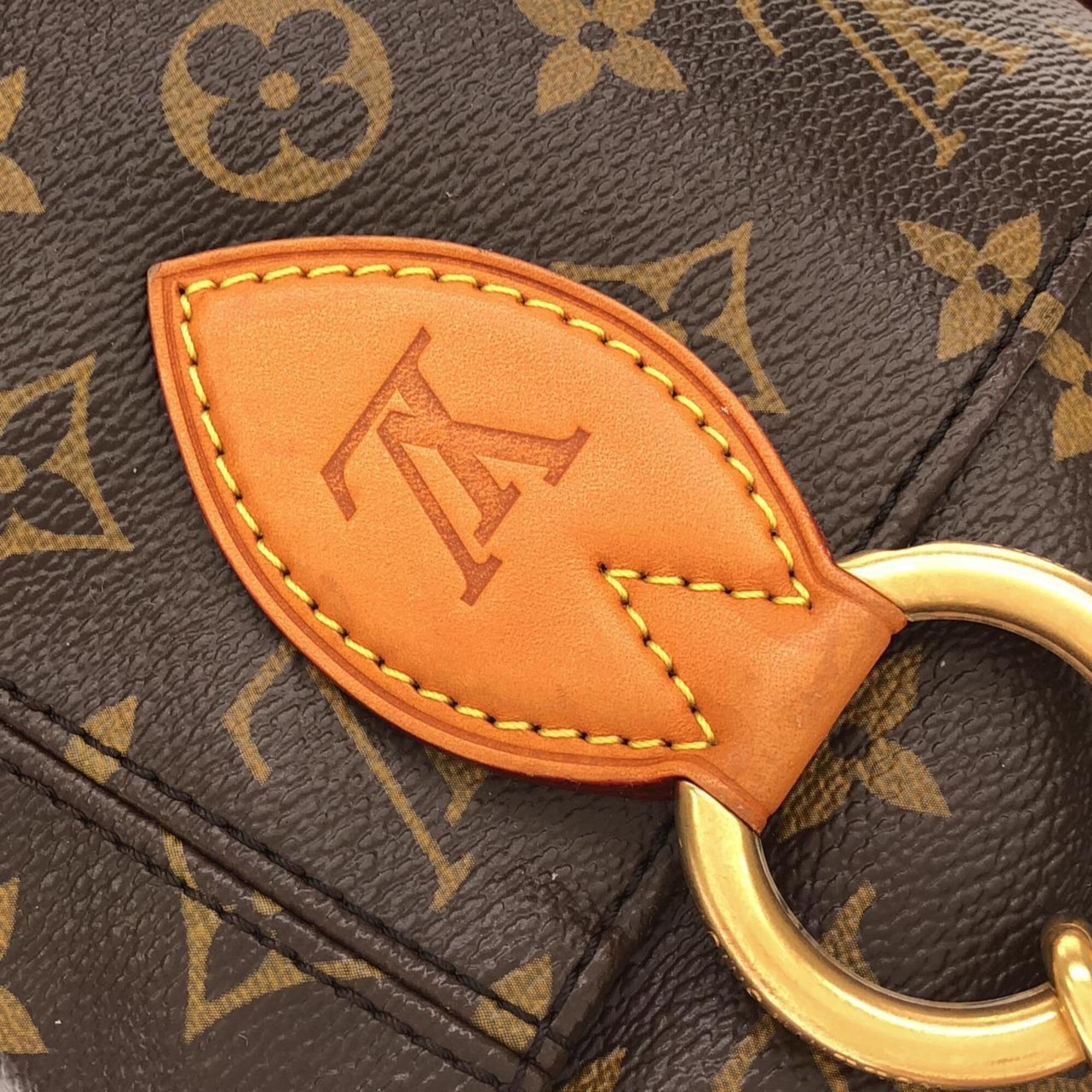 Louis Vuitton Marron Coated Canvas Handbag Shoulder Bag (Pre-Owned)