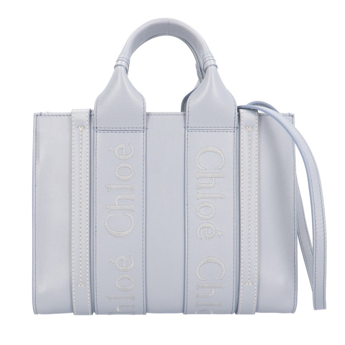 Chloé Blue Leather Shoulder Bag (Pre-Owned)
