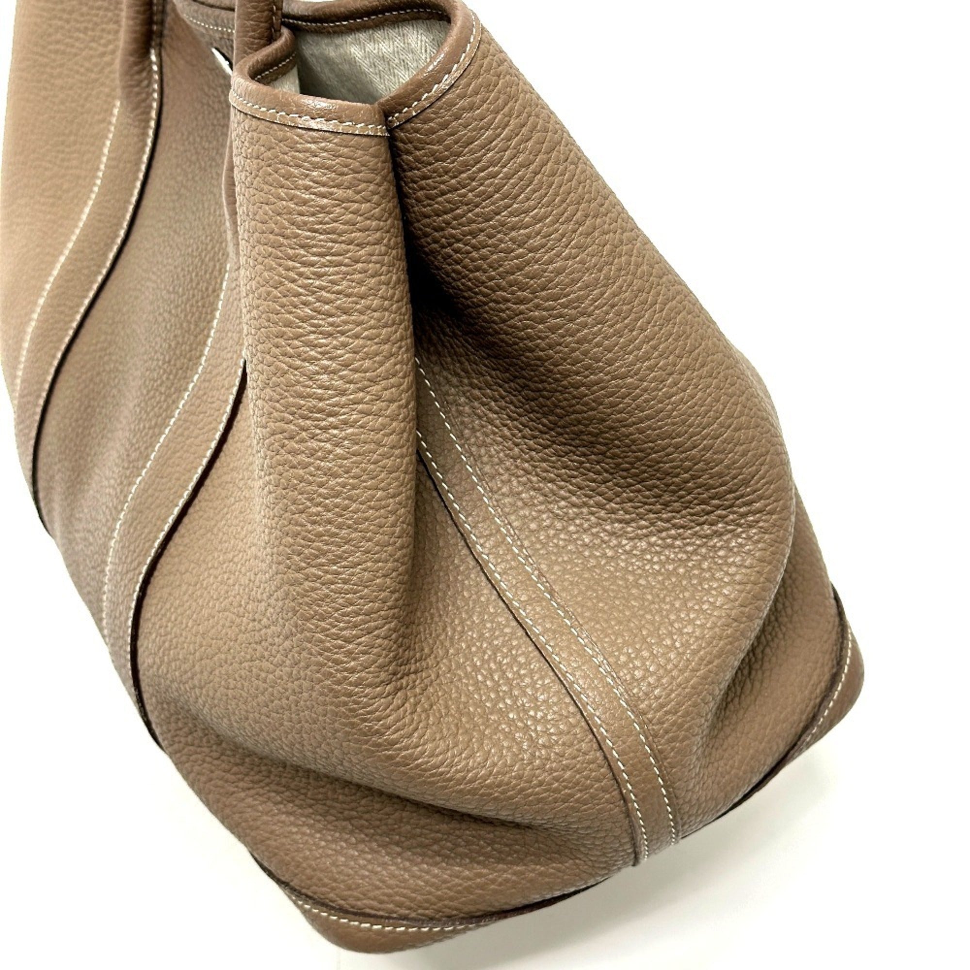 Hermes Beige Negonda Leather Handbag Tote Bag (Pre-Owned)
