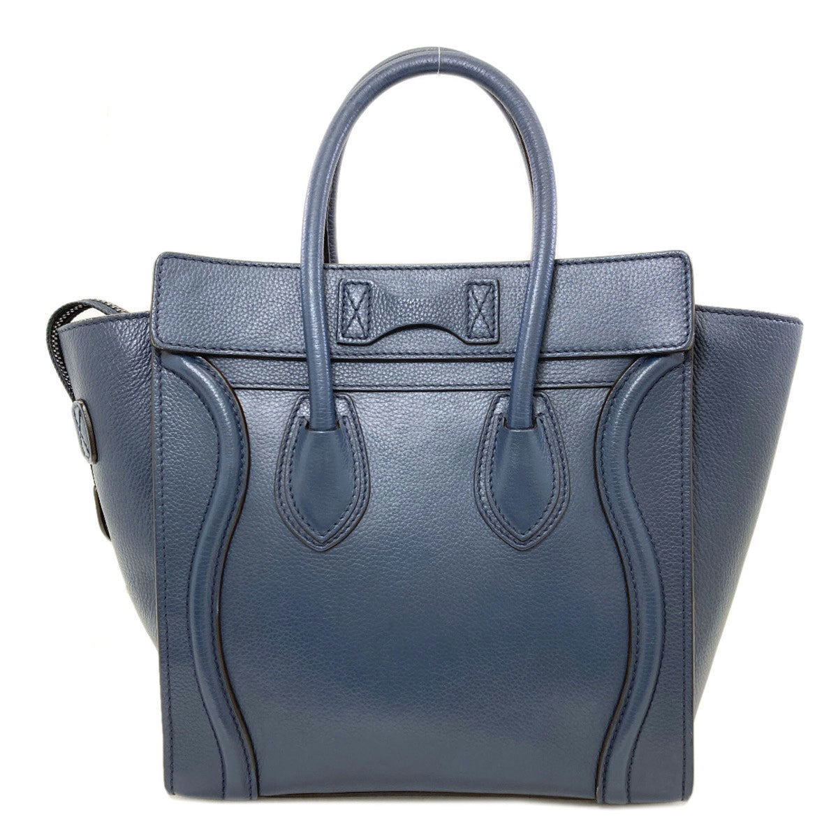 Celine Luggage Blue Leather Tote Bag (Pre-Owned)