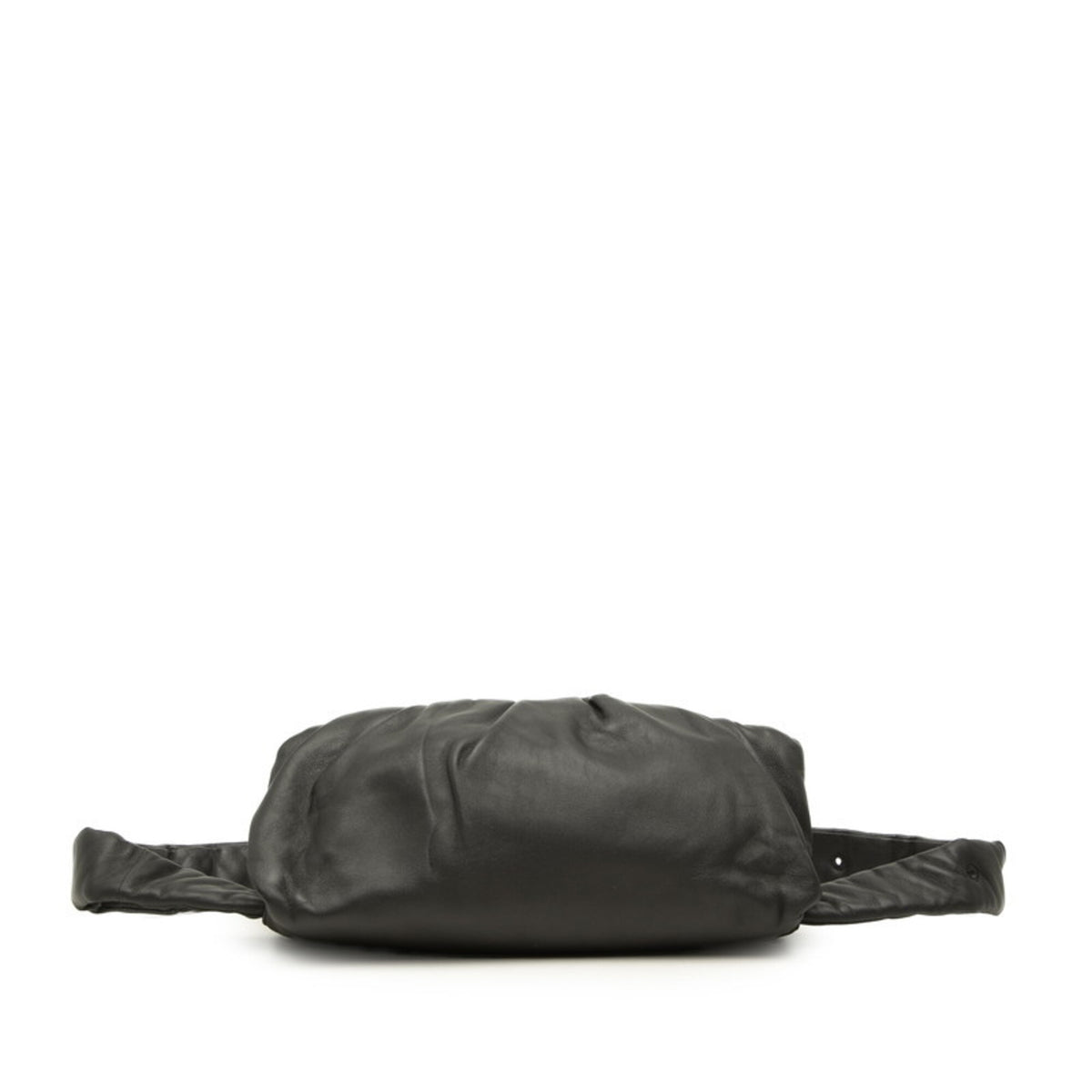 Bottega Veneta Black Leather Fanny Pack Sling Bag (Pre-Owned)