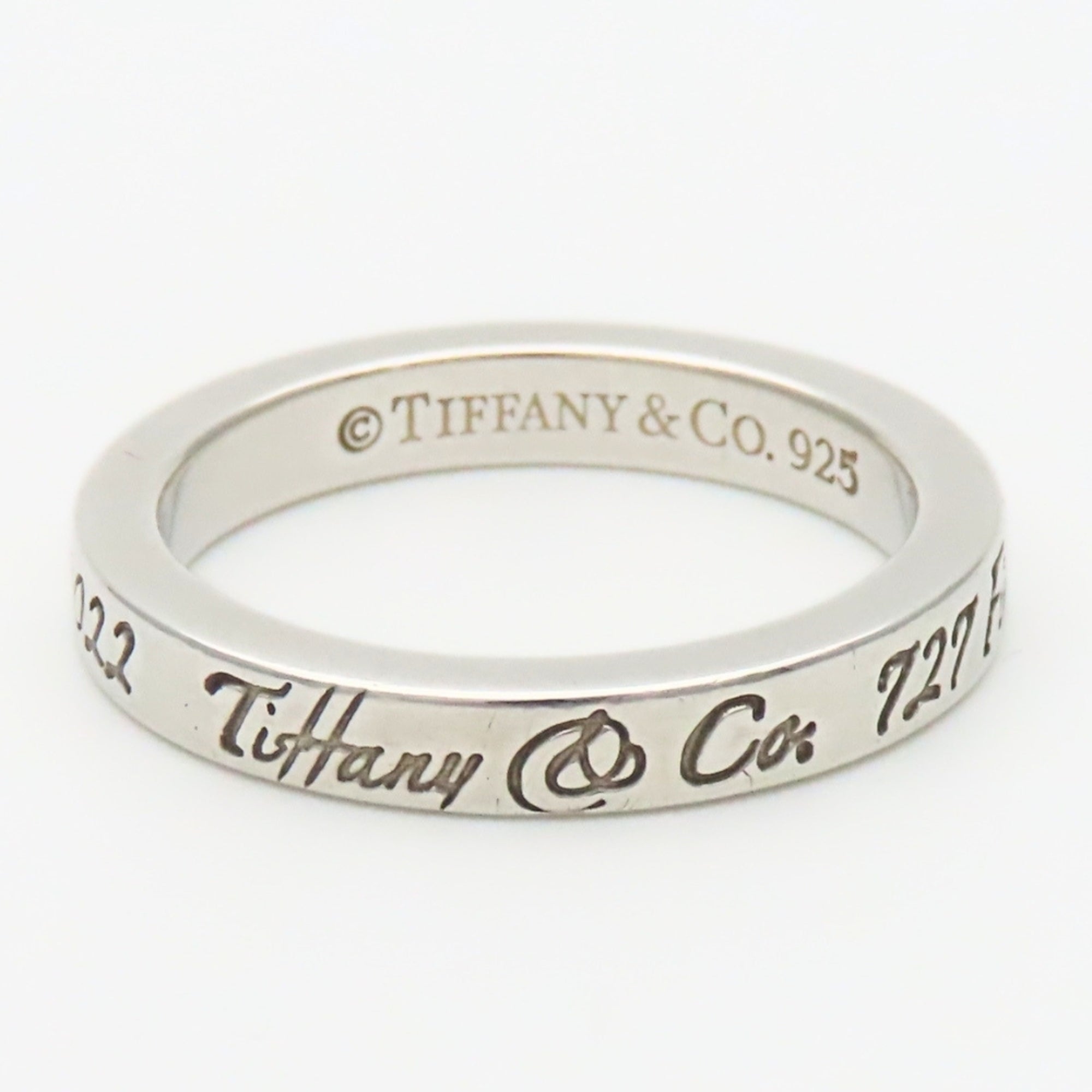 Tiffany Silver Silver 925 Band Ring (Pre-Owned)