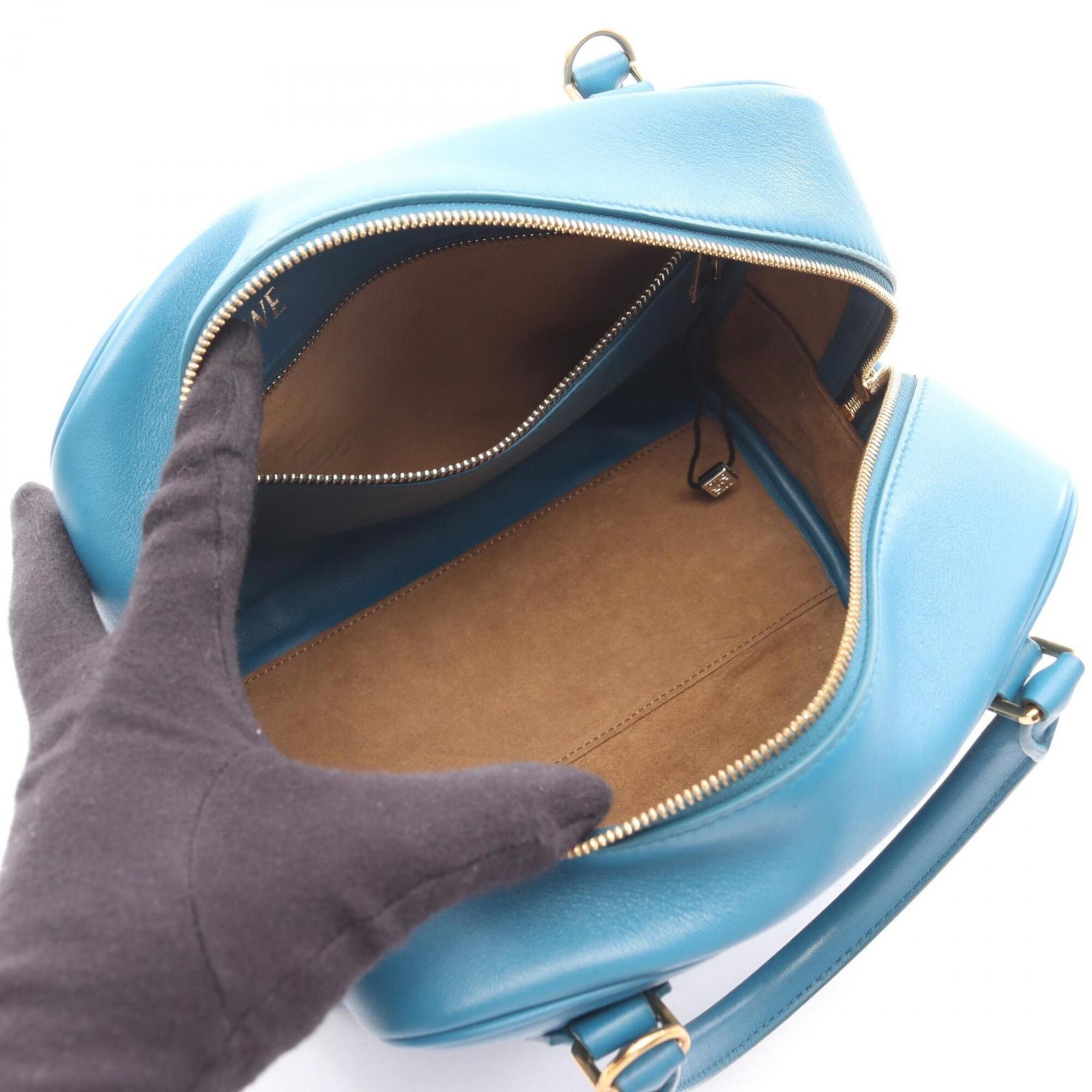 Loewe Blue Leather Handbag (Pre-Owned)