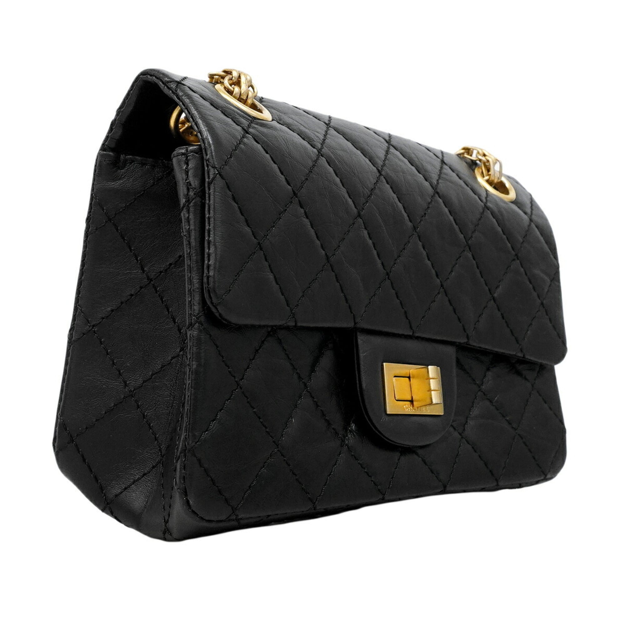 Chanel Black Leather Shoulder Bag (Pre-Owned)