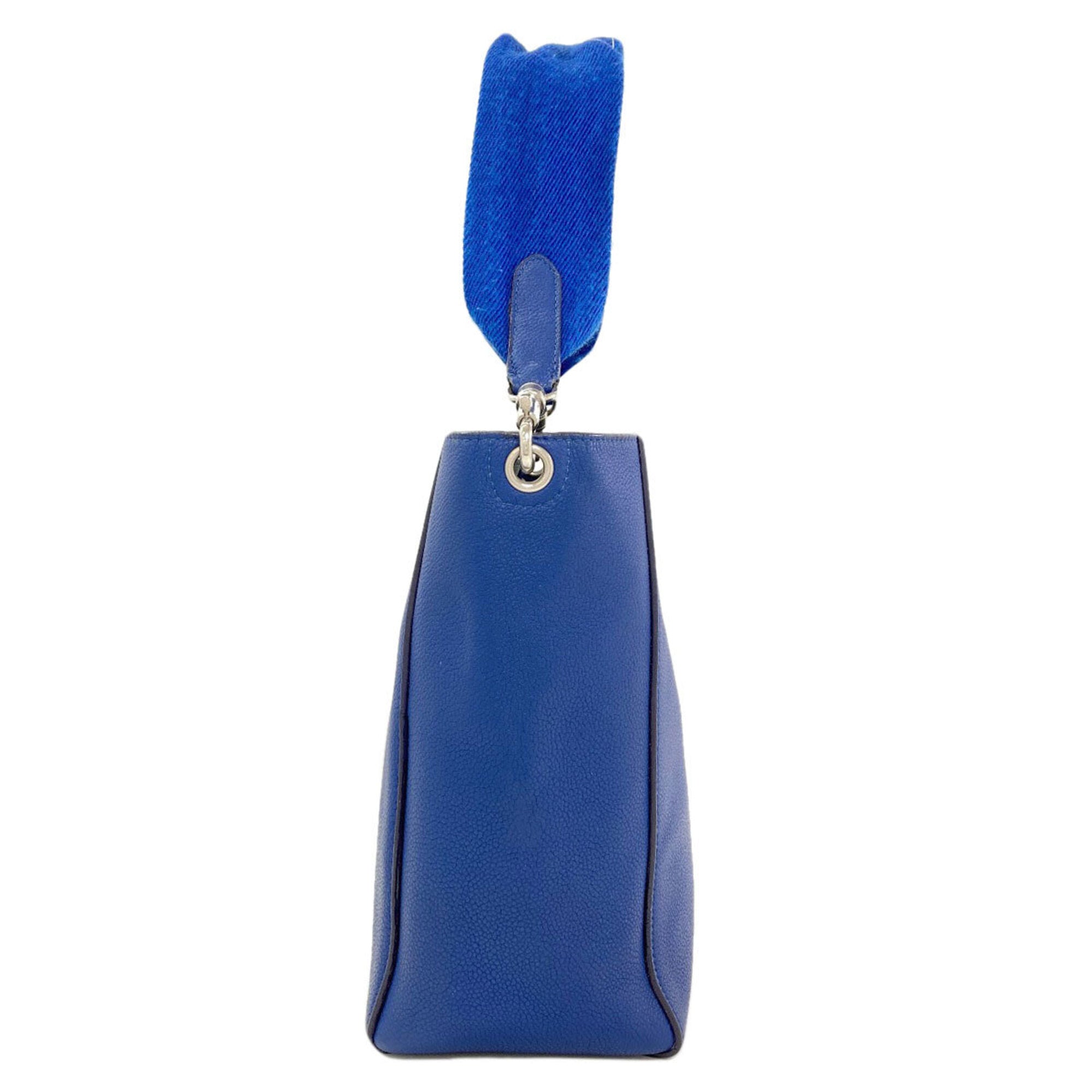 Celine Blue Leather Shoulder Bag (Pre-Owned)