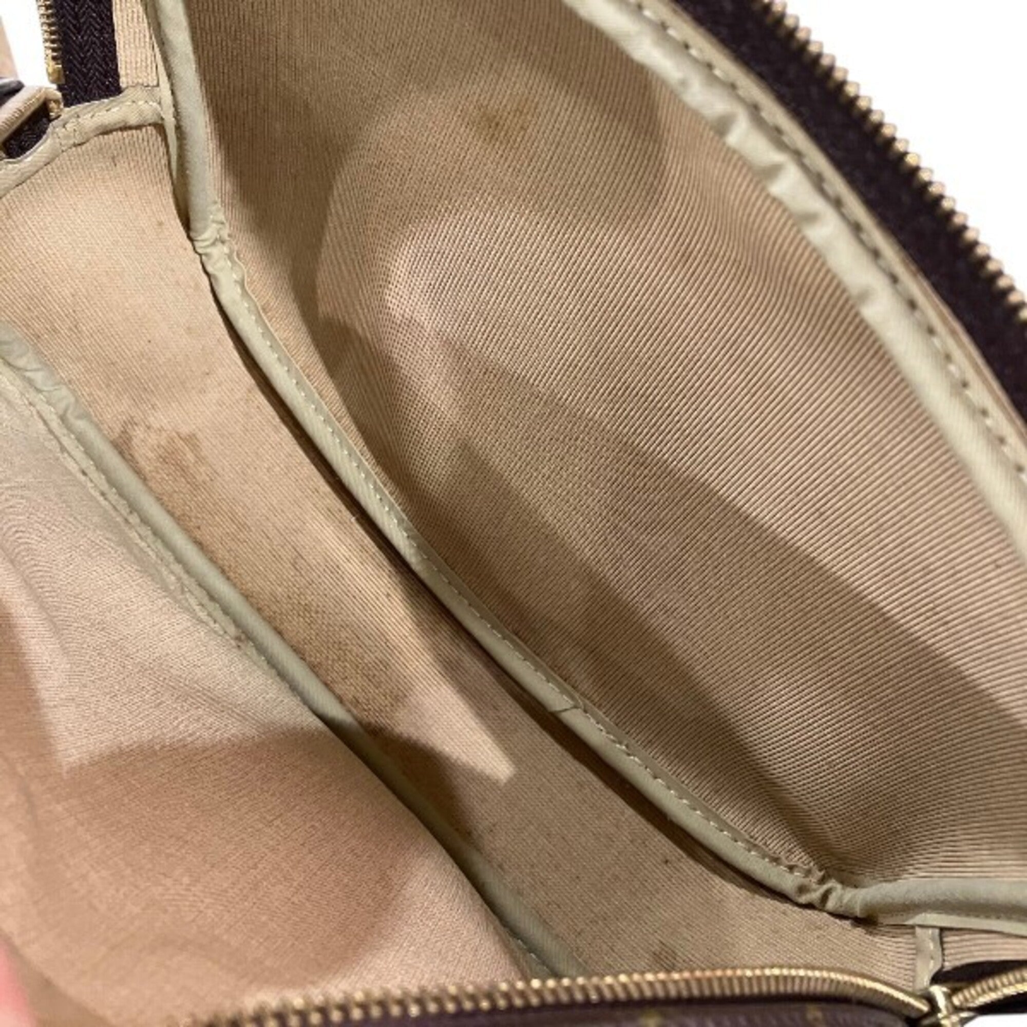 Louis Vuitton Brown Pvc Handbag Shoulder Bag (Pre-Owned)