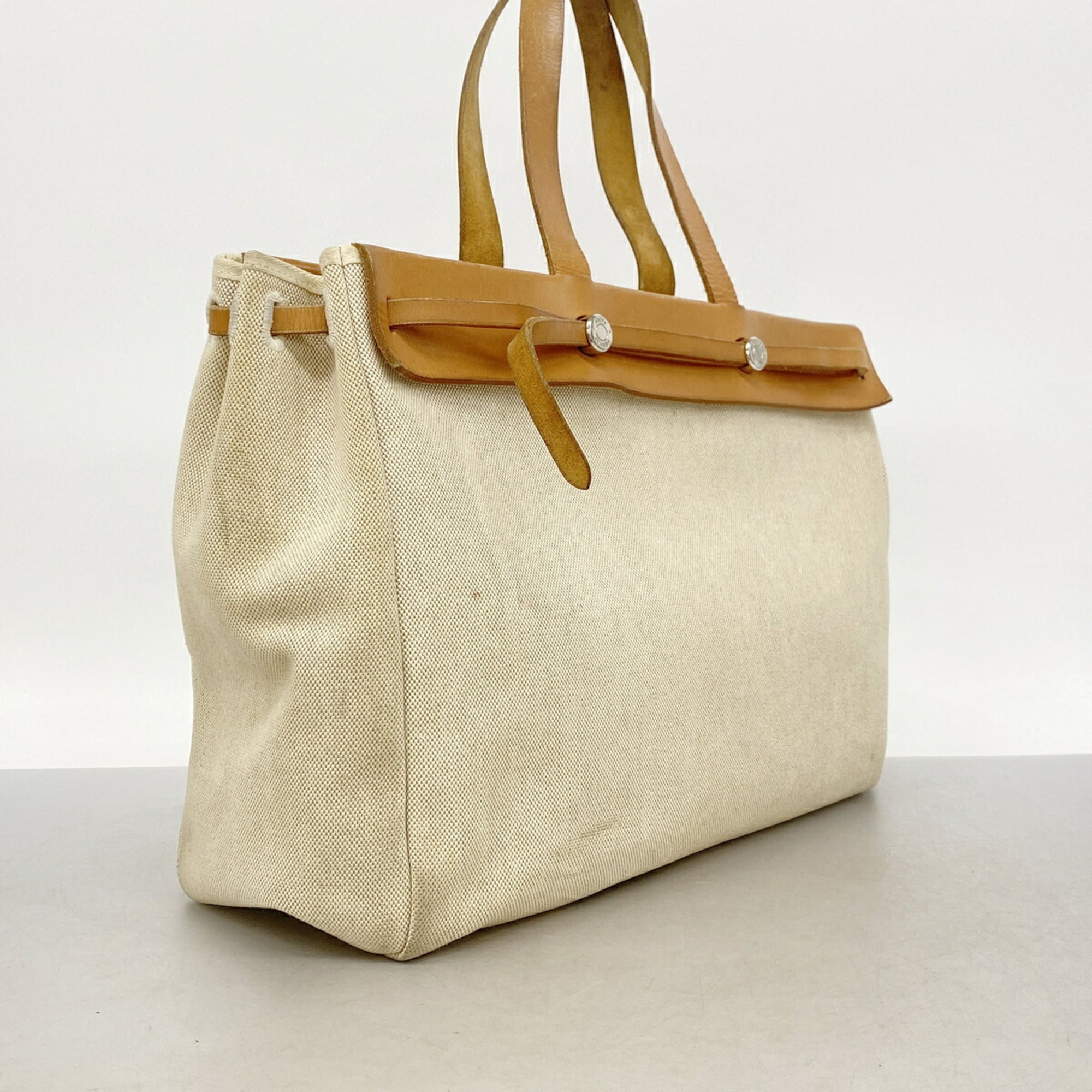 Hermes Natural Toile H Tote Bag (Pre-Owned)
