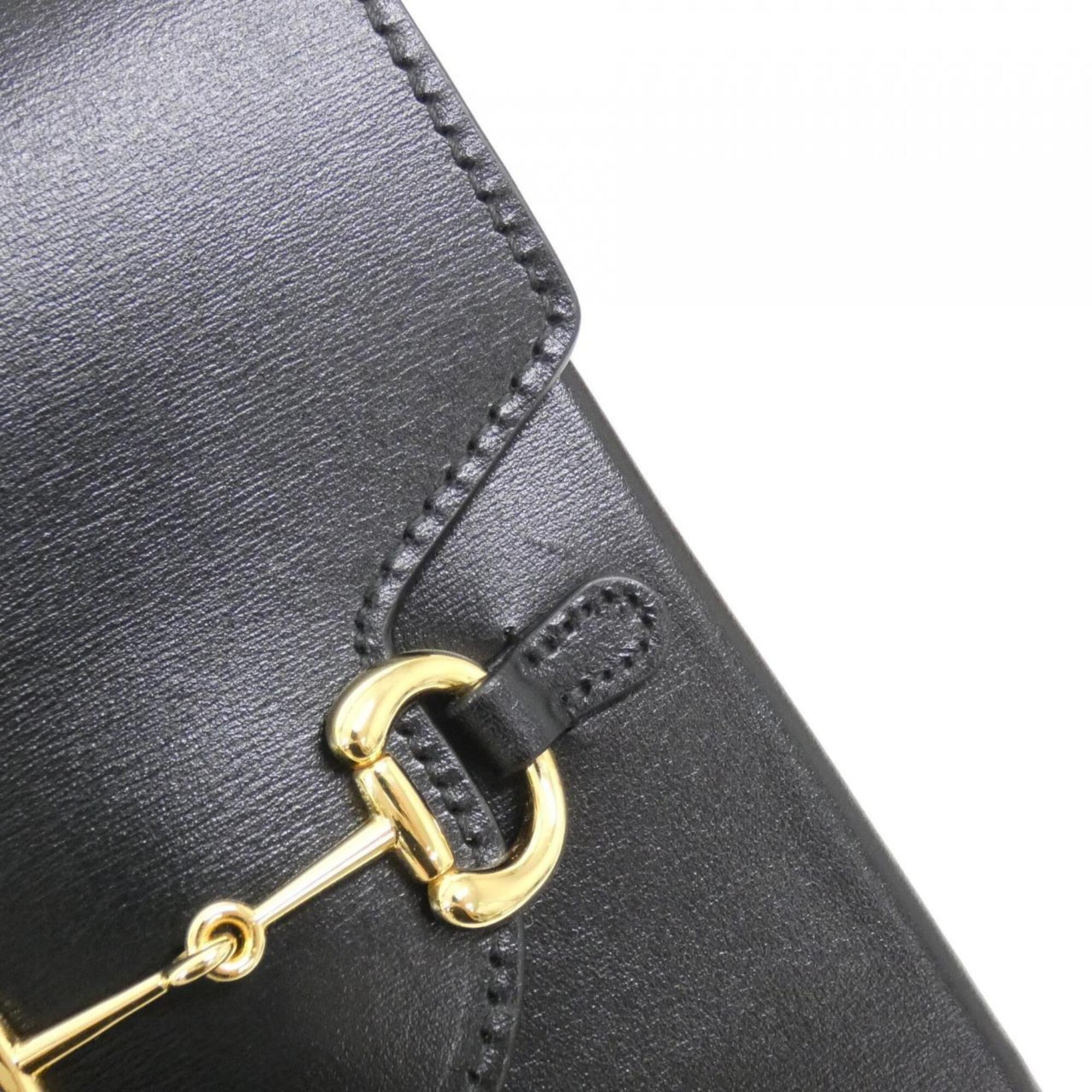 Gucci Black Leather Shoulder Bag (Pre-Owned)