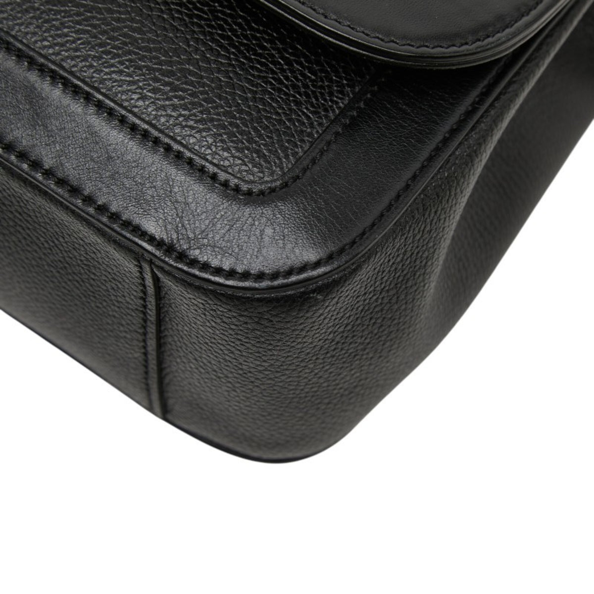Christian Louboutin Black Leather Shoulder Bag (Pre-Owned)