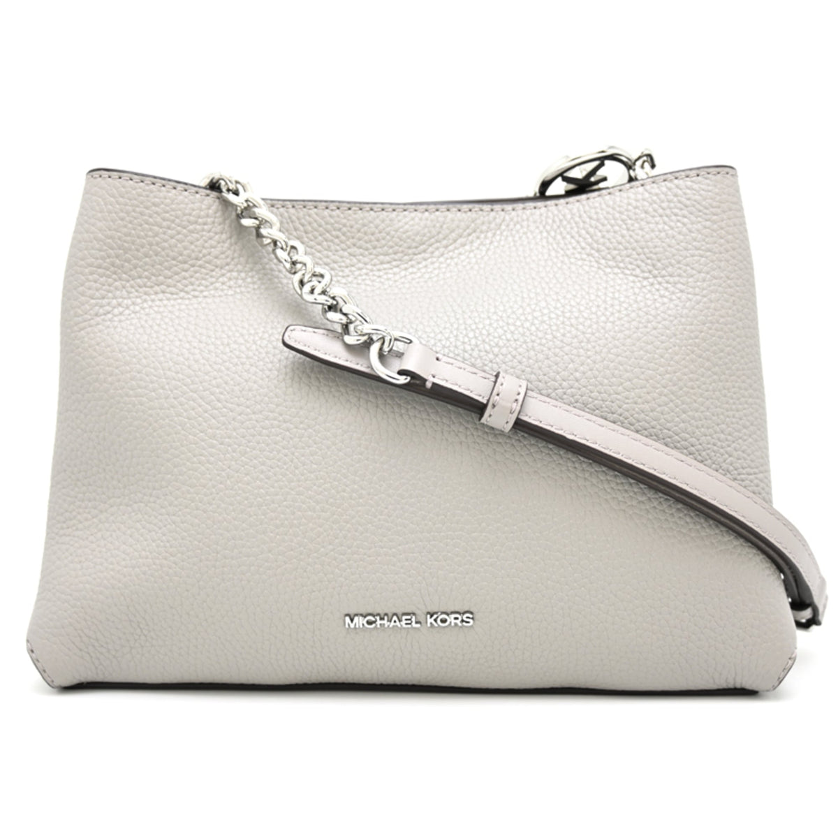 Michael Kors Gray Leather Shoulder Bag (Pre-Owned)