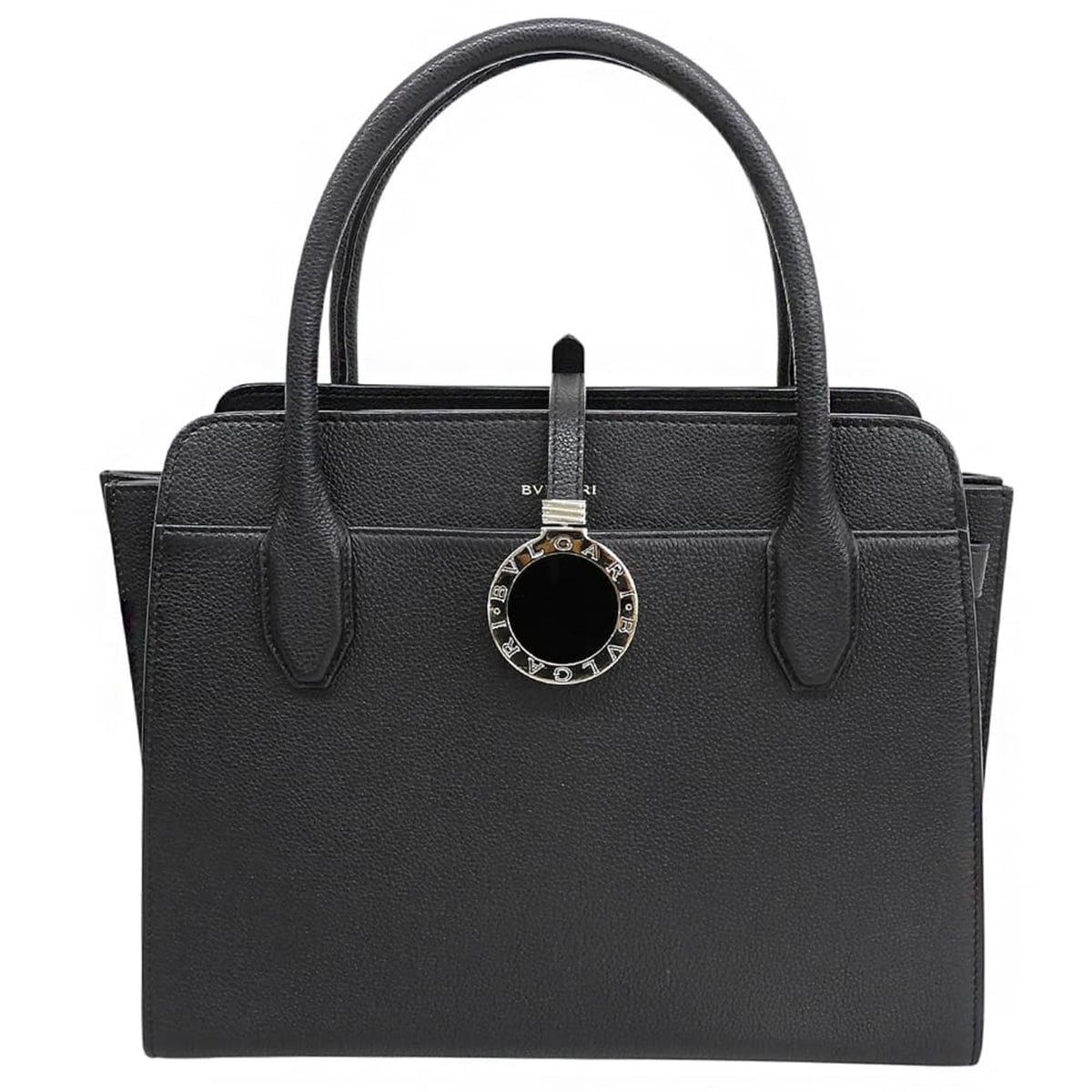 Bvlgari Black Leather Handbag (Pre-Owned)