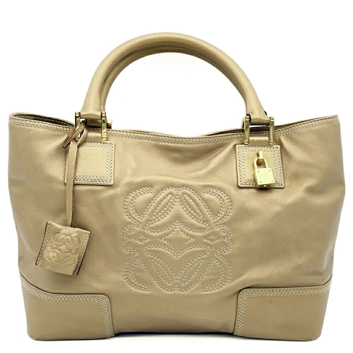 Loewe Gold Leather Tote Bag (Pre-Owned)