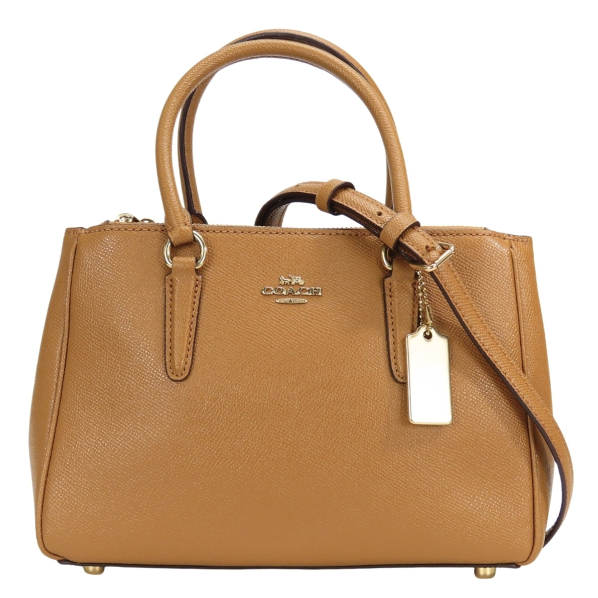 Coach Brown Camel Leather Handbag Shoulder Bag (Pre-Owned)