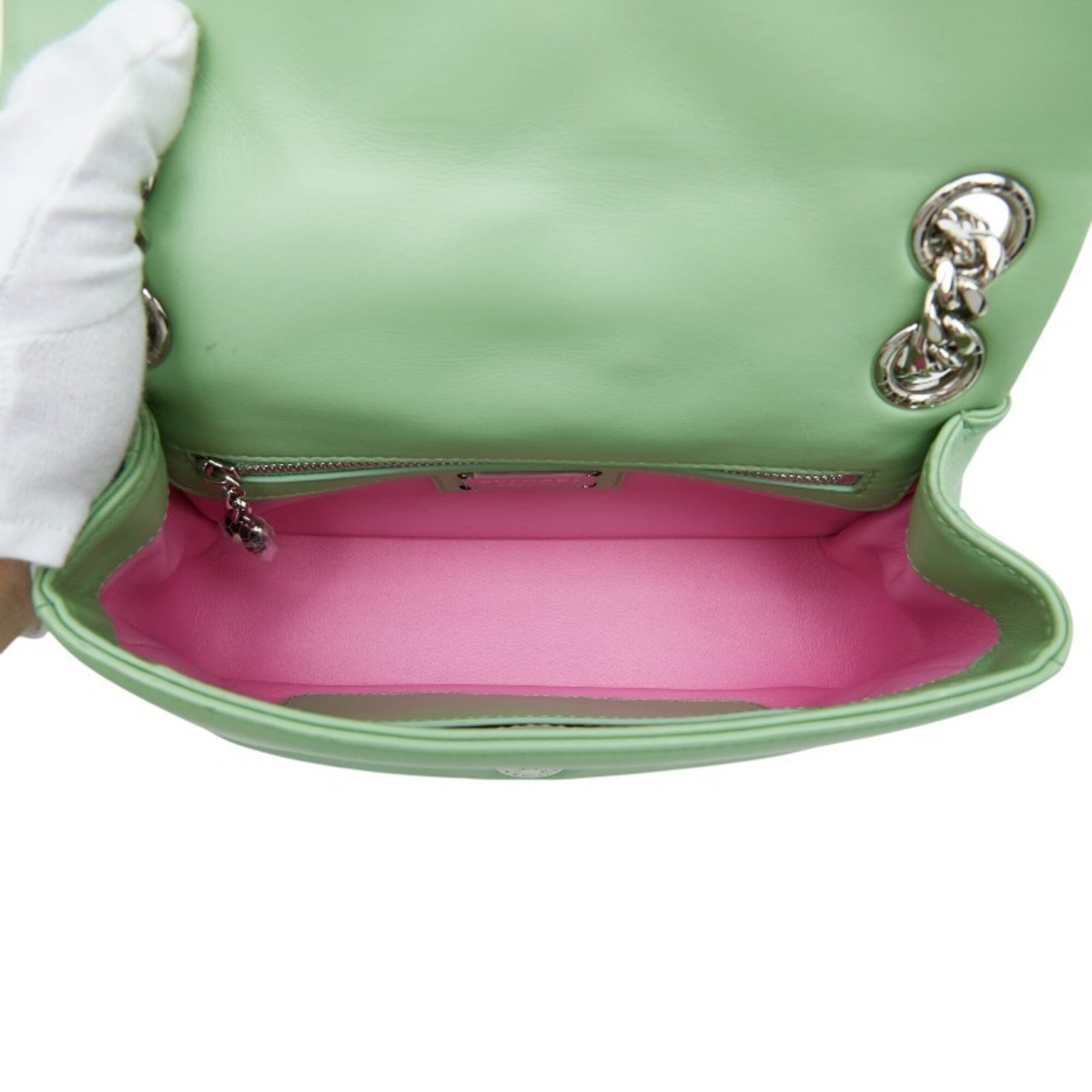 Bvlgari Green Leather Shoulder Bag (Pre-Owned)