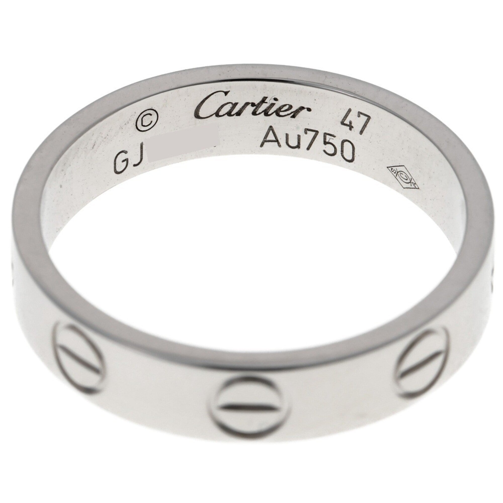 Cartier White Gold White Gold (18K) Band Ring (Pre-Owned)