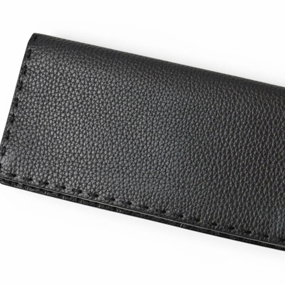 Fendi Selleria Black Leather Long Wallet (Bi-Fold) (Pre-Owned)