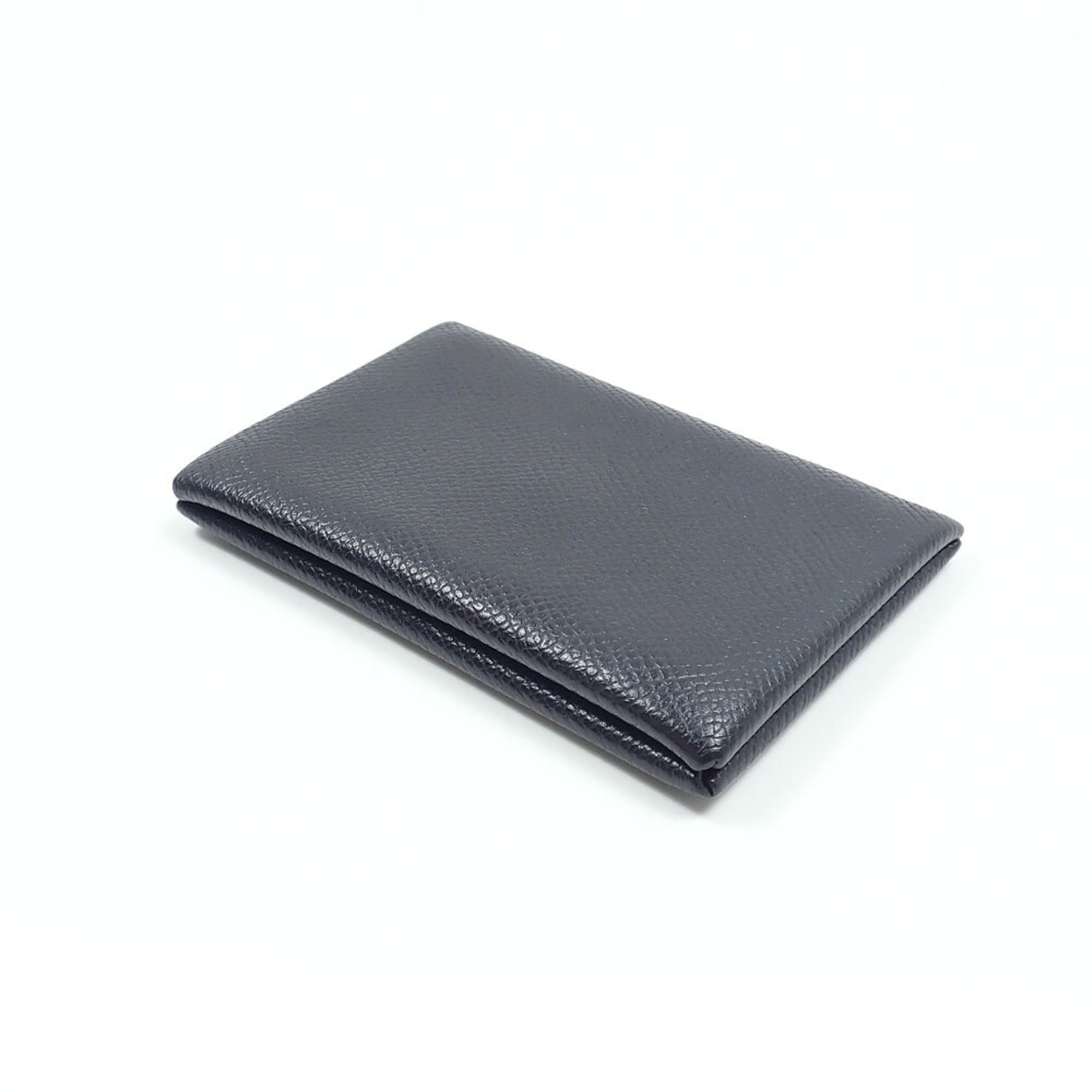 Hermes Black Leather Coin Purse/Coin Case (Pre-Owned)