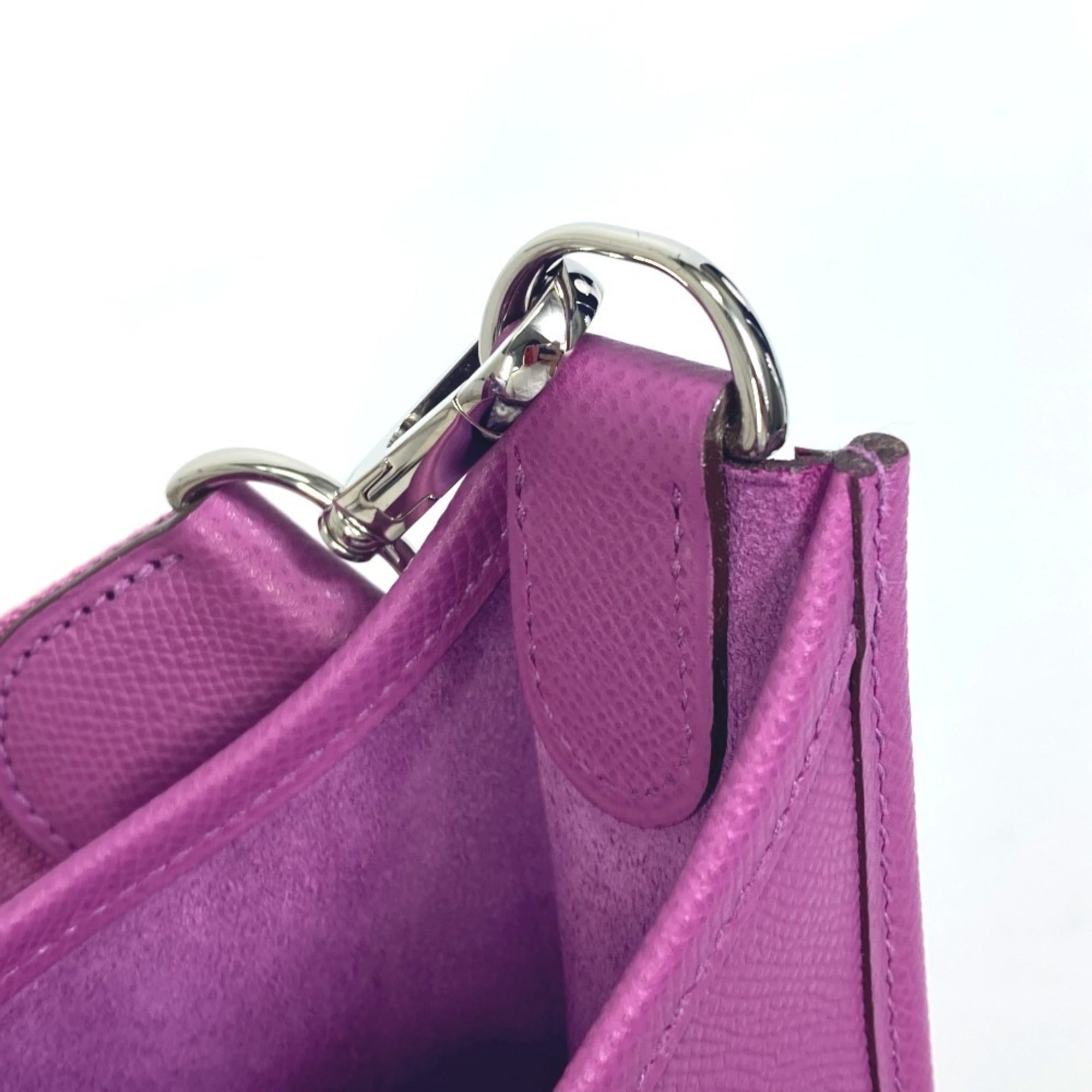 Hermes Cyclamen Purple Epsom Leather Shoulder Bag (Pre-Owned)
