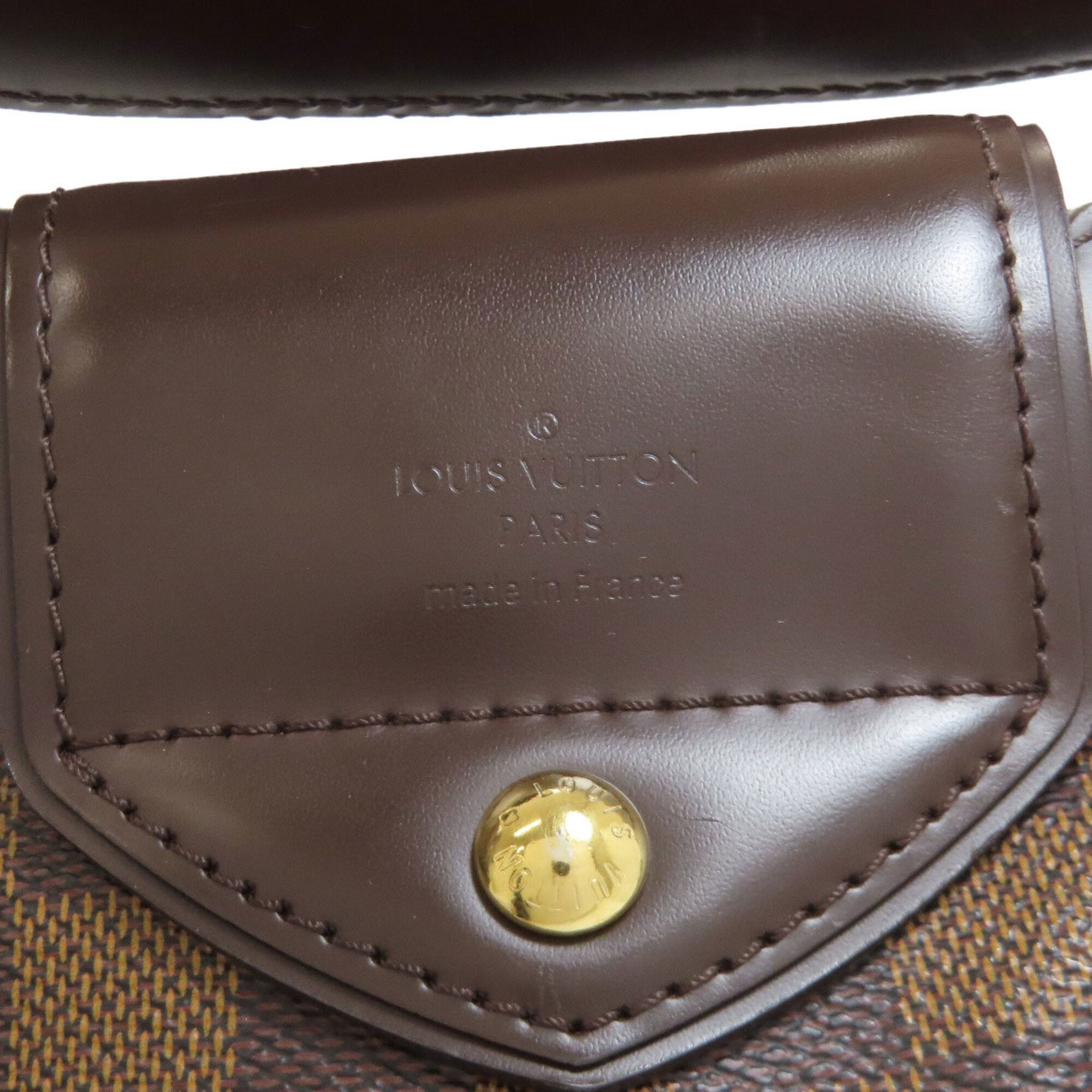 Louis Vuitton Damier Canvas Ebene Damier Canvas Shoulder Bag (Pre-Owned)