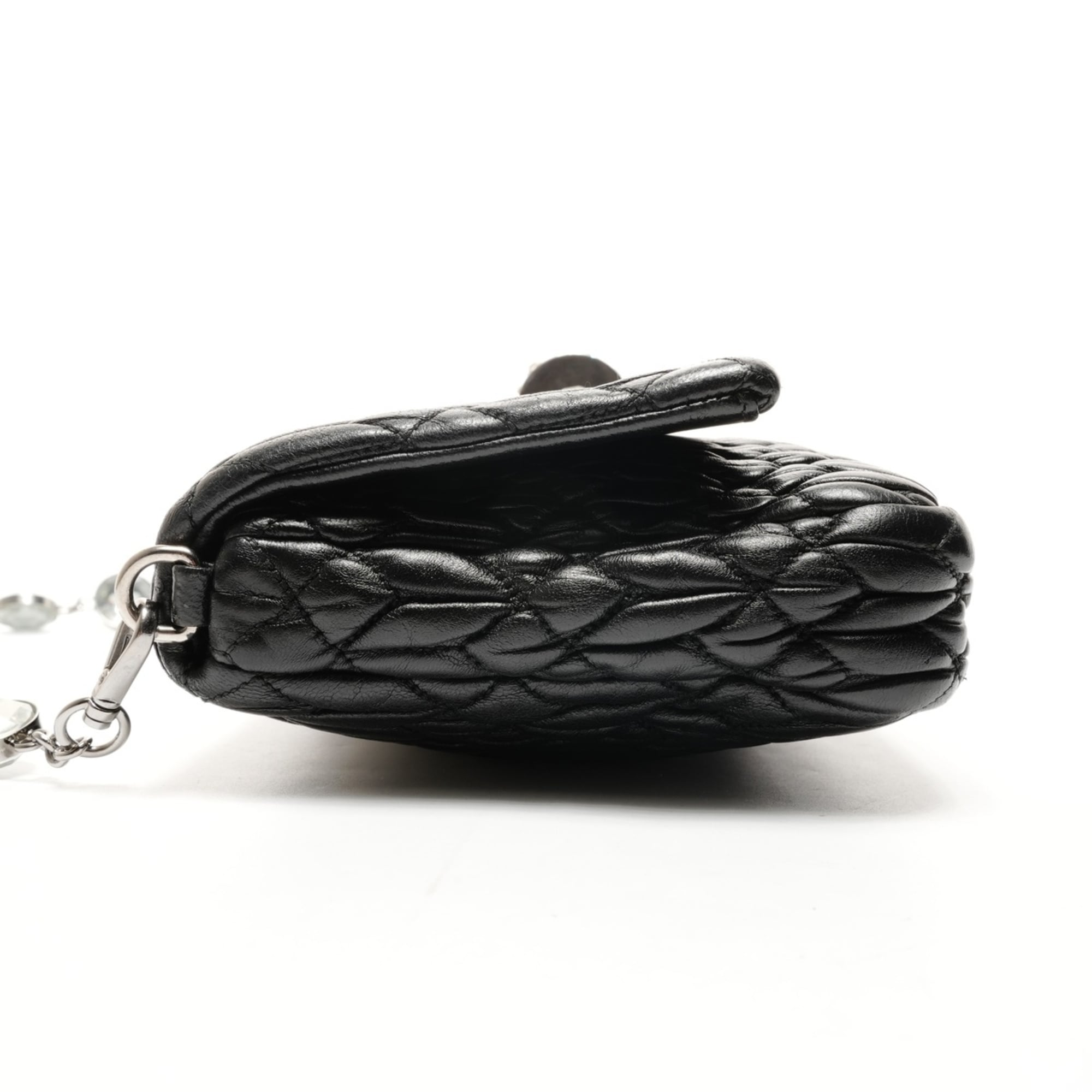 Miu Miu Black Leather Shoulder Bag (Pre-Owned)