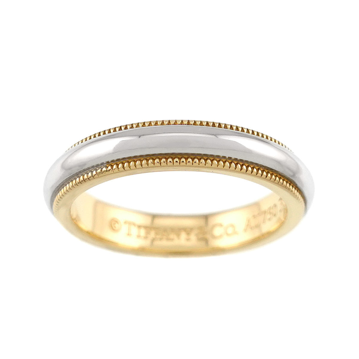 Tiffany Yellow Gold (18K) Platinum 950 Band Ring (Pre-Owned)