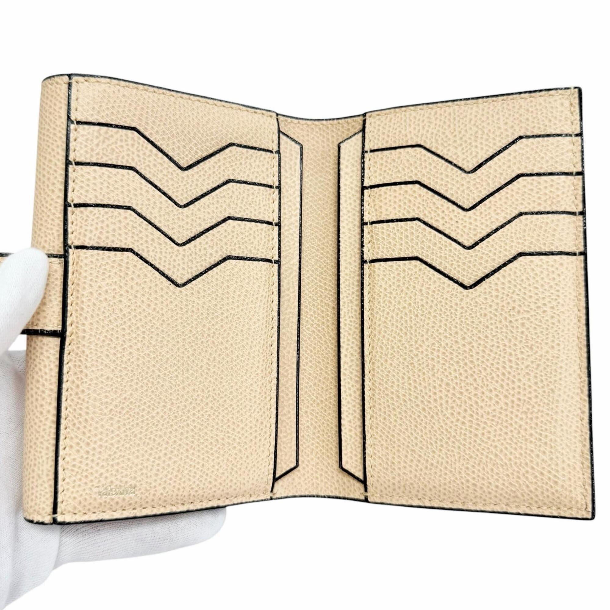 Valextra Beige Leather Wallet (Bi-Fold) (Pre-Owned)
