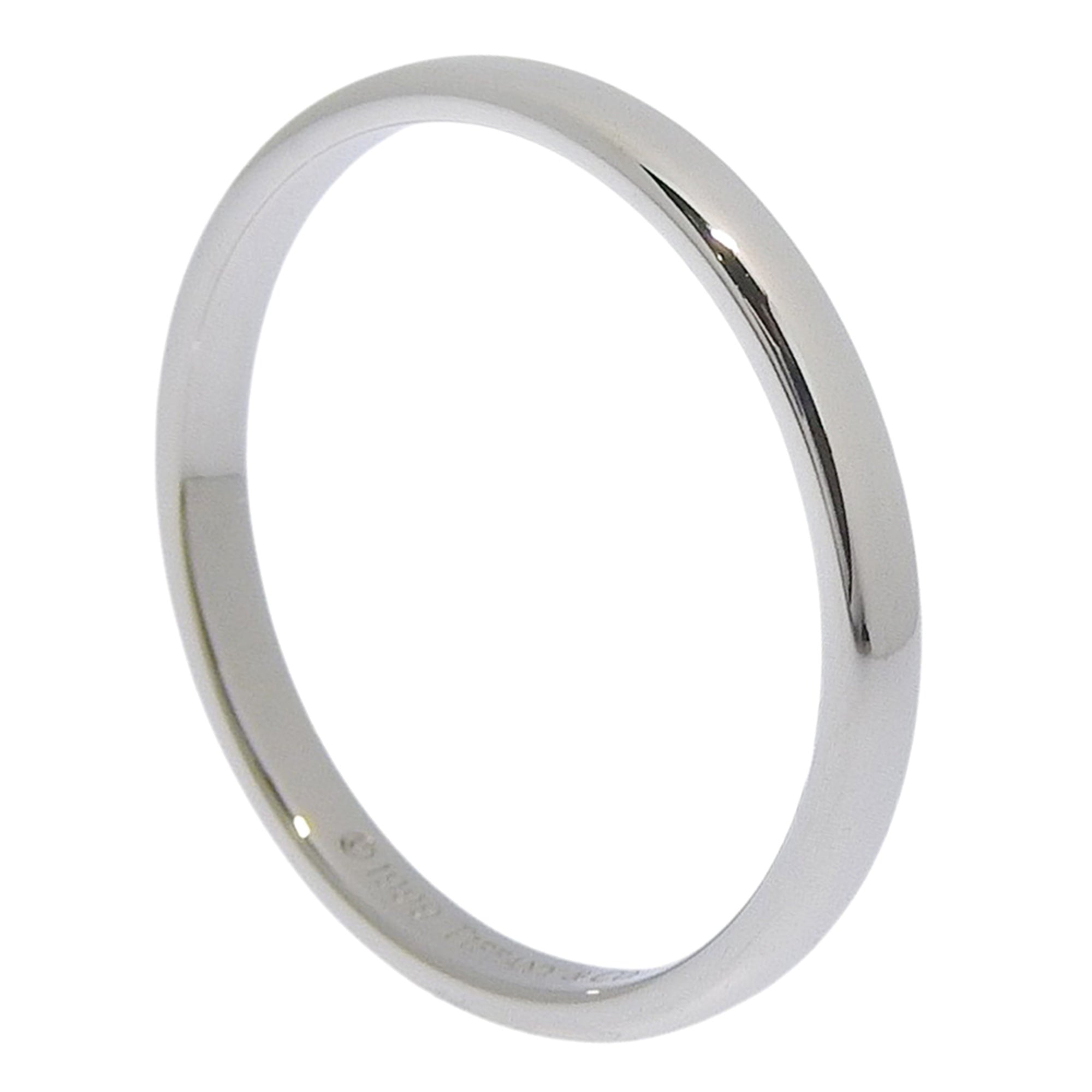 Tiffany Platinum Platinum 950 Band Ring (Pre-Owned)