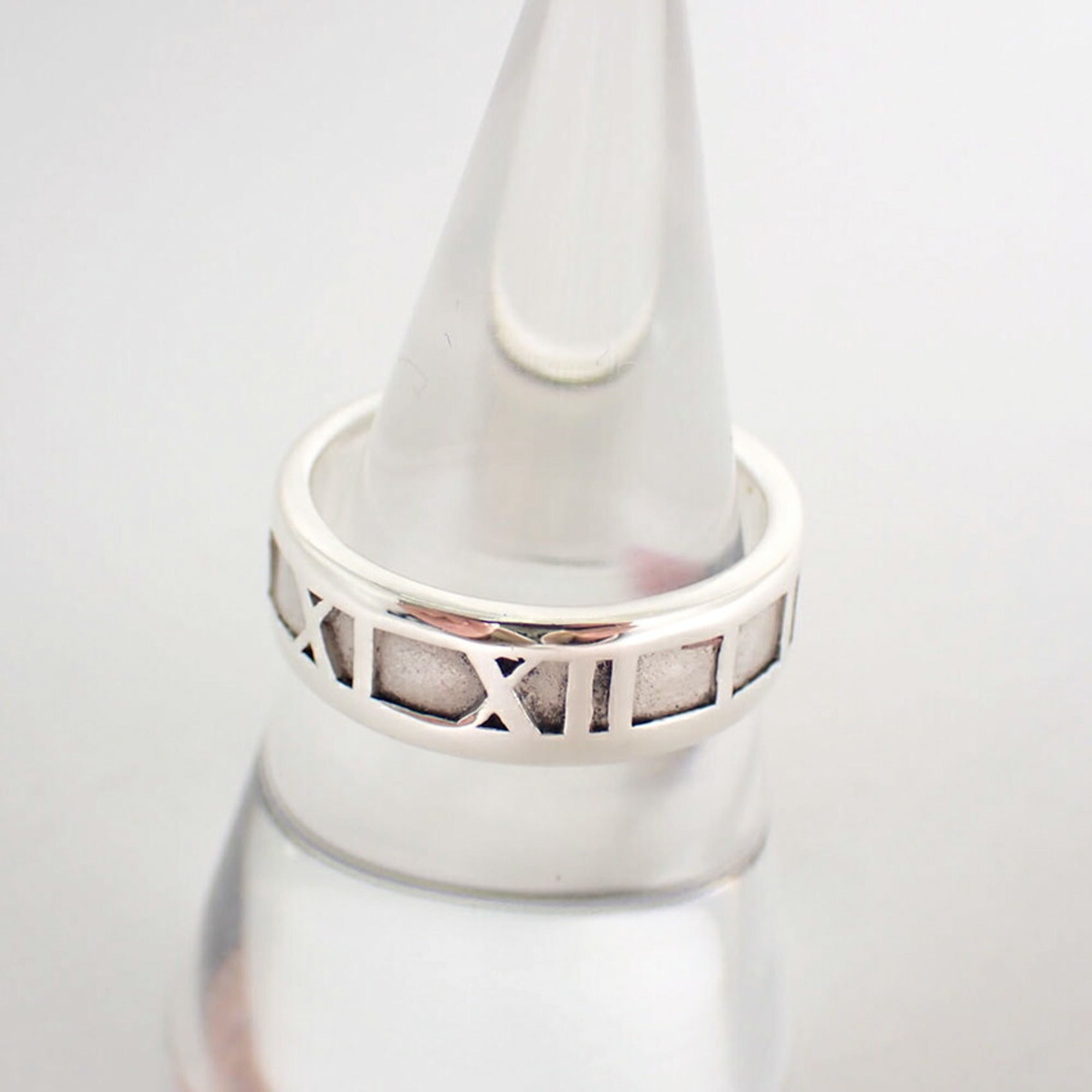 Tiffany Silver Sterling Silver 925 Band Ring (Pre-Owned)