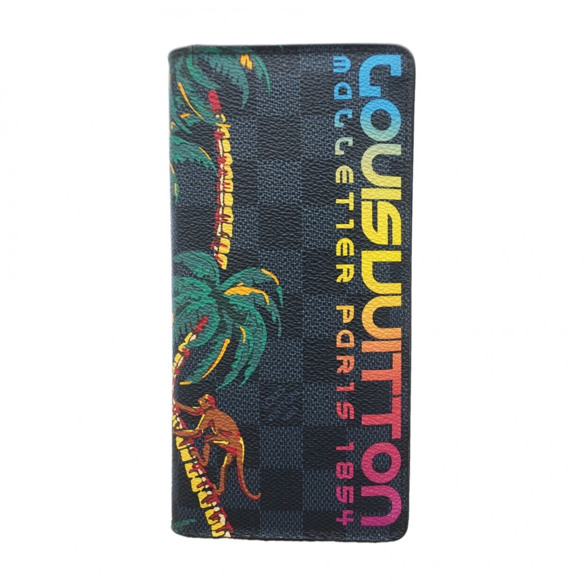 Louis Vuitton Black Navy Long Wallet (Bi-Fold) (Pre-Owned)