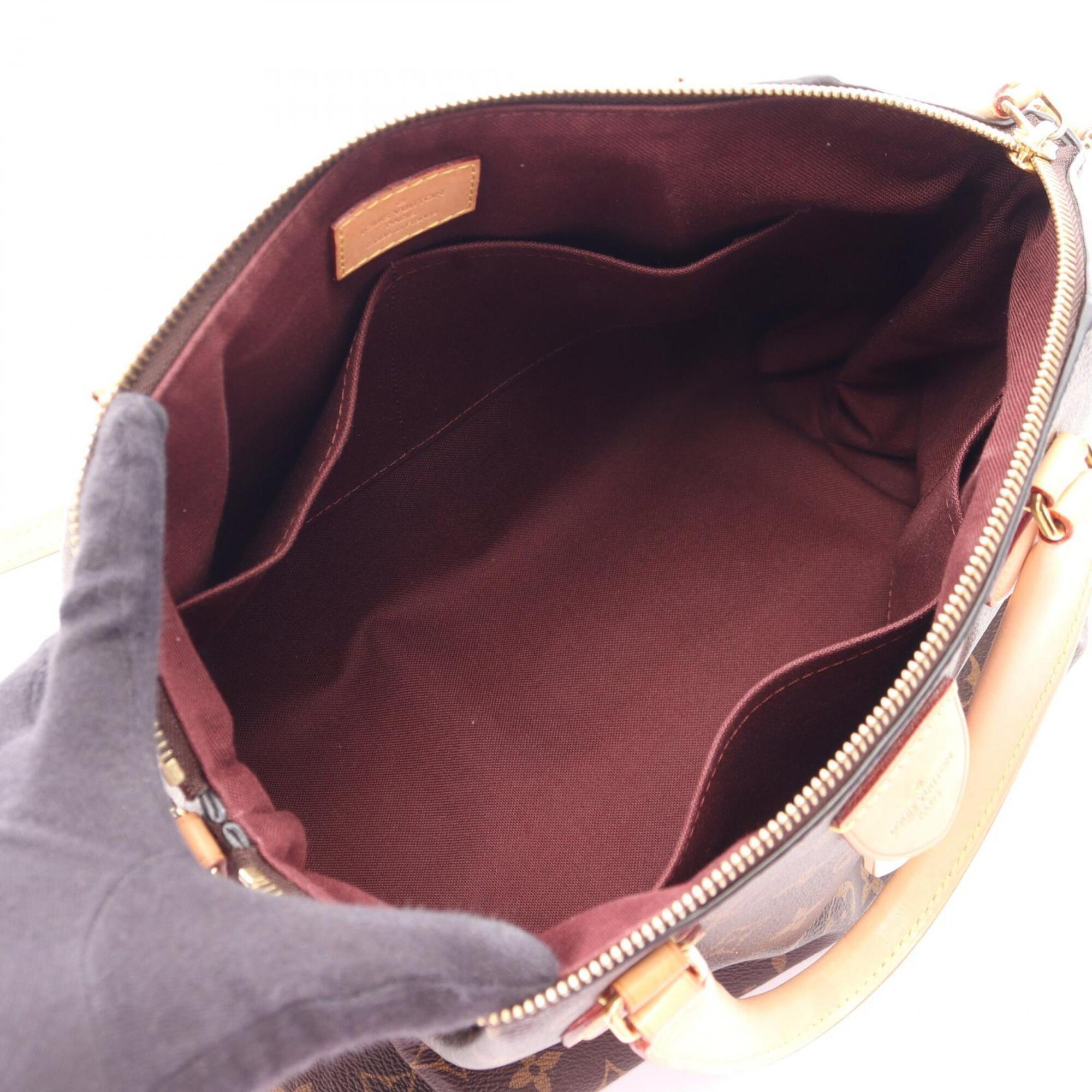 Louis Vuitton Brown Coated Canvas Pvc Monogram Leather Handbag (Pre-Owned)