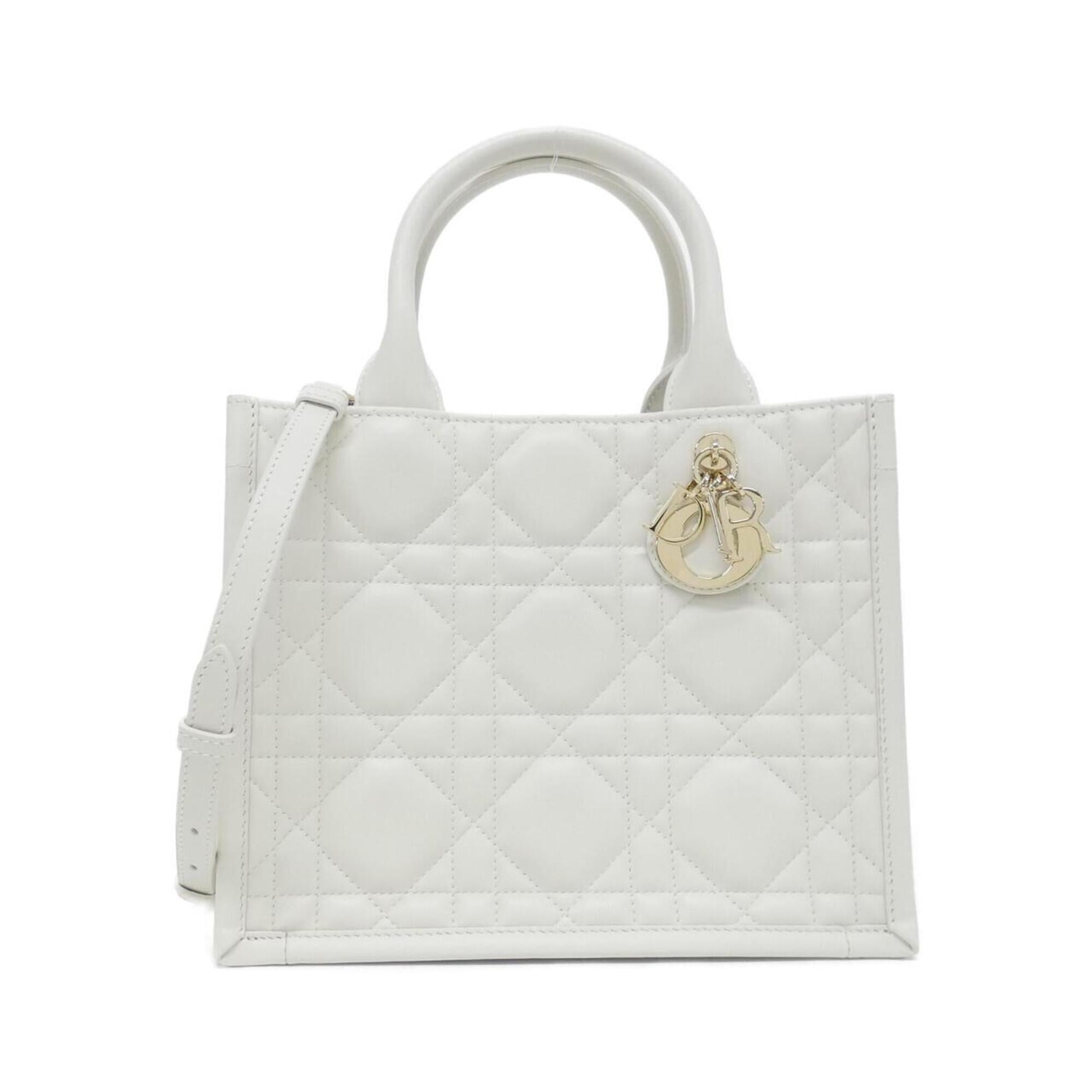 Christian Dior White Leather Handbag (Pre-Owned)