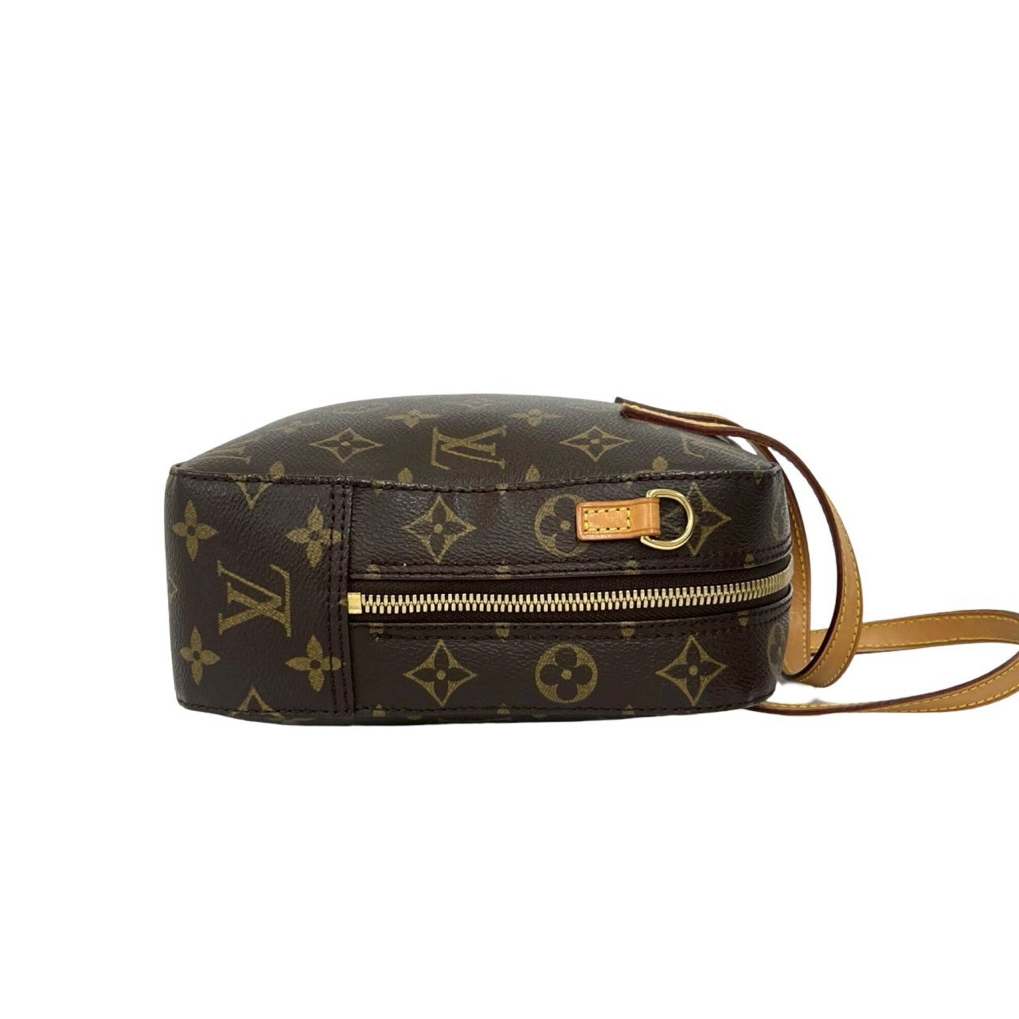 Louis Vuitton Brown Leather Pvc Handbag Shoulder Bag (Pre-Owned)