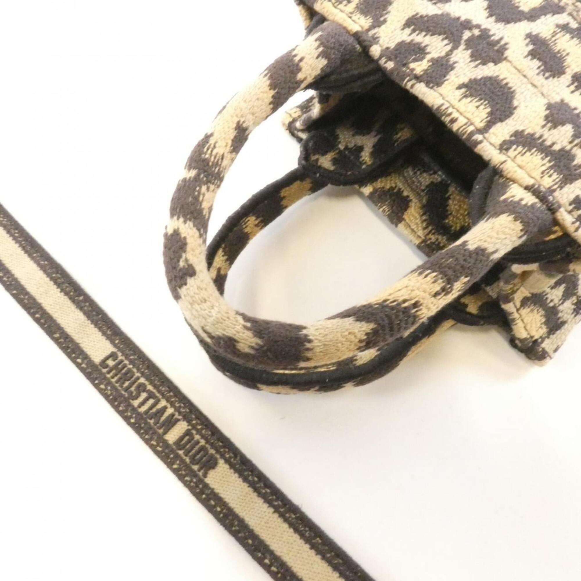 Christian Dior Beige Canvas Handbag (Pre-Owned)