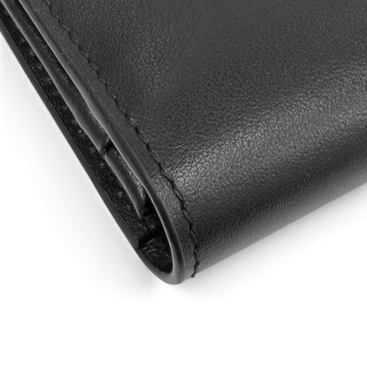 Prada Black Leather Long Wallet (Bi-Fold) (Pre-Owned)