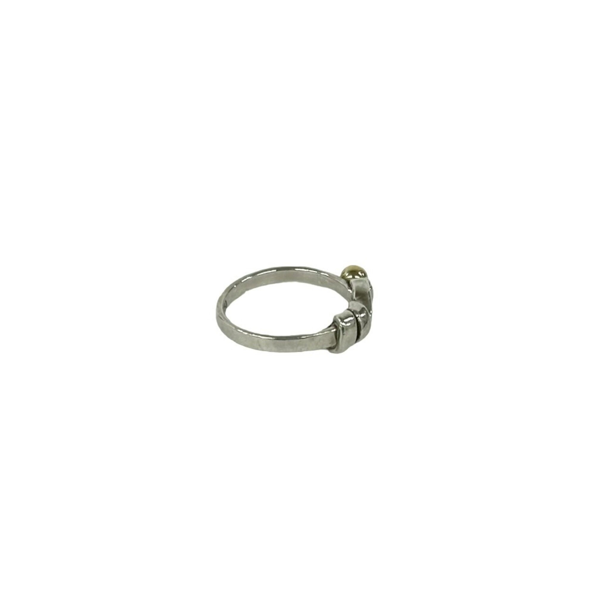 Tiffany Gold Silver Yellow Gold (18K) Silver 925 Band Ring (Pre-Owned)