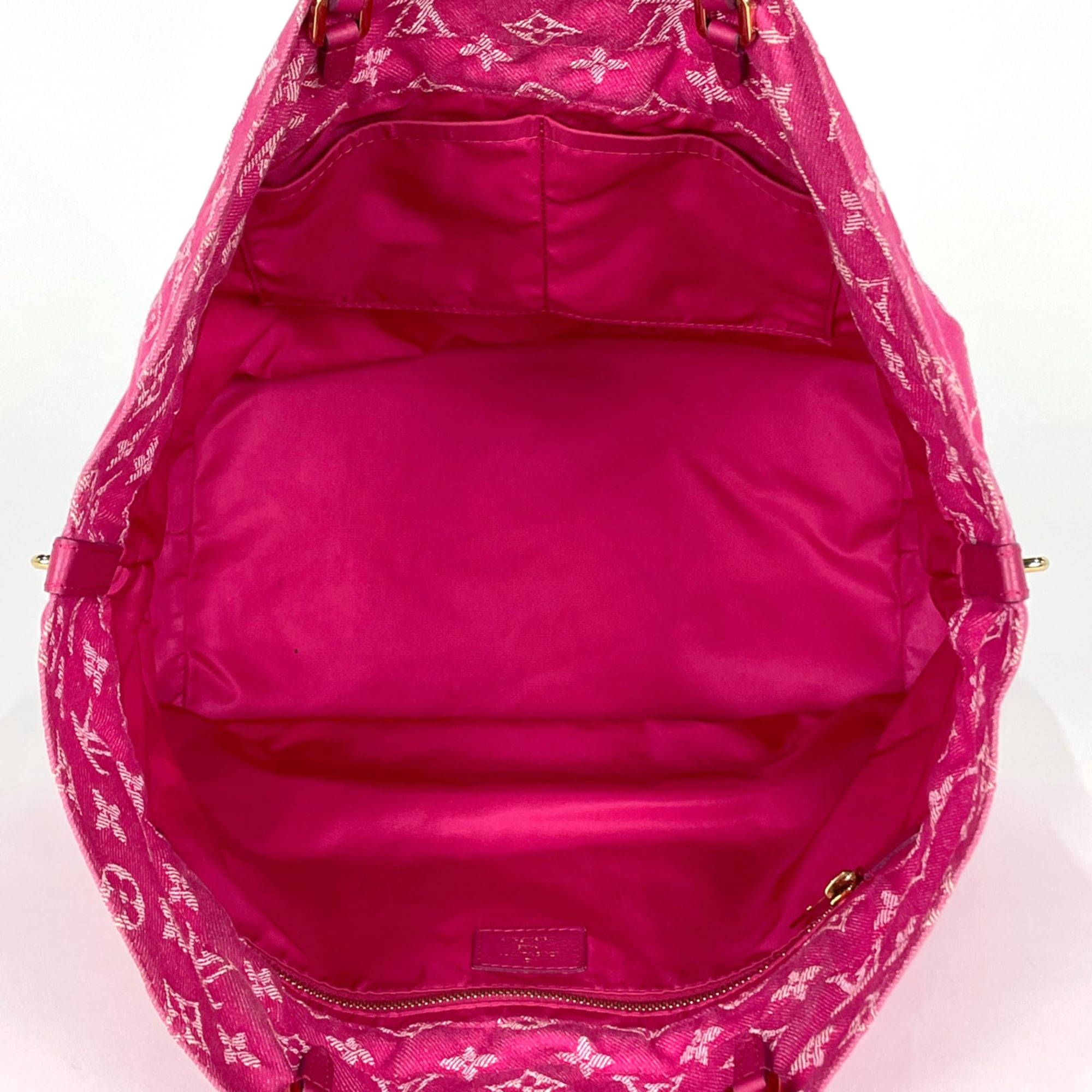 Louis Vuitton Monogram Pink Monogram Denim Handbag Shoulder Bag (Pre-Owned)