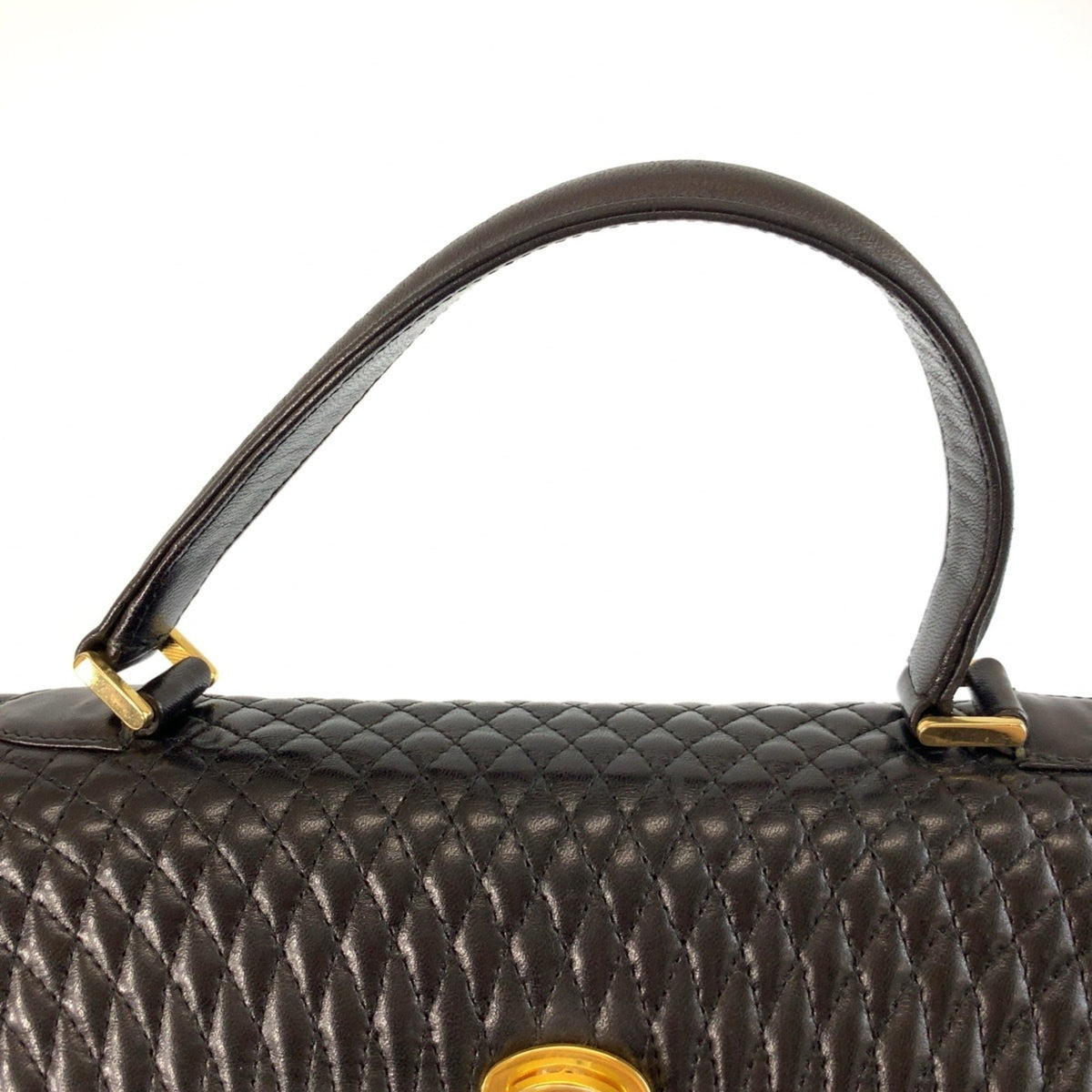 Bally Black Leather Handbag (Pre-Owned)