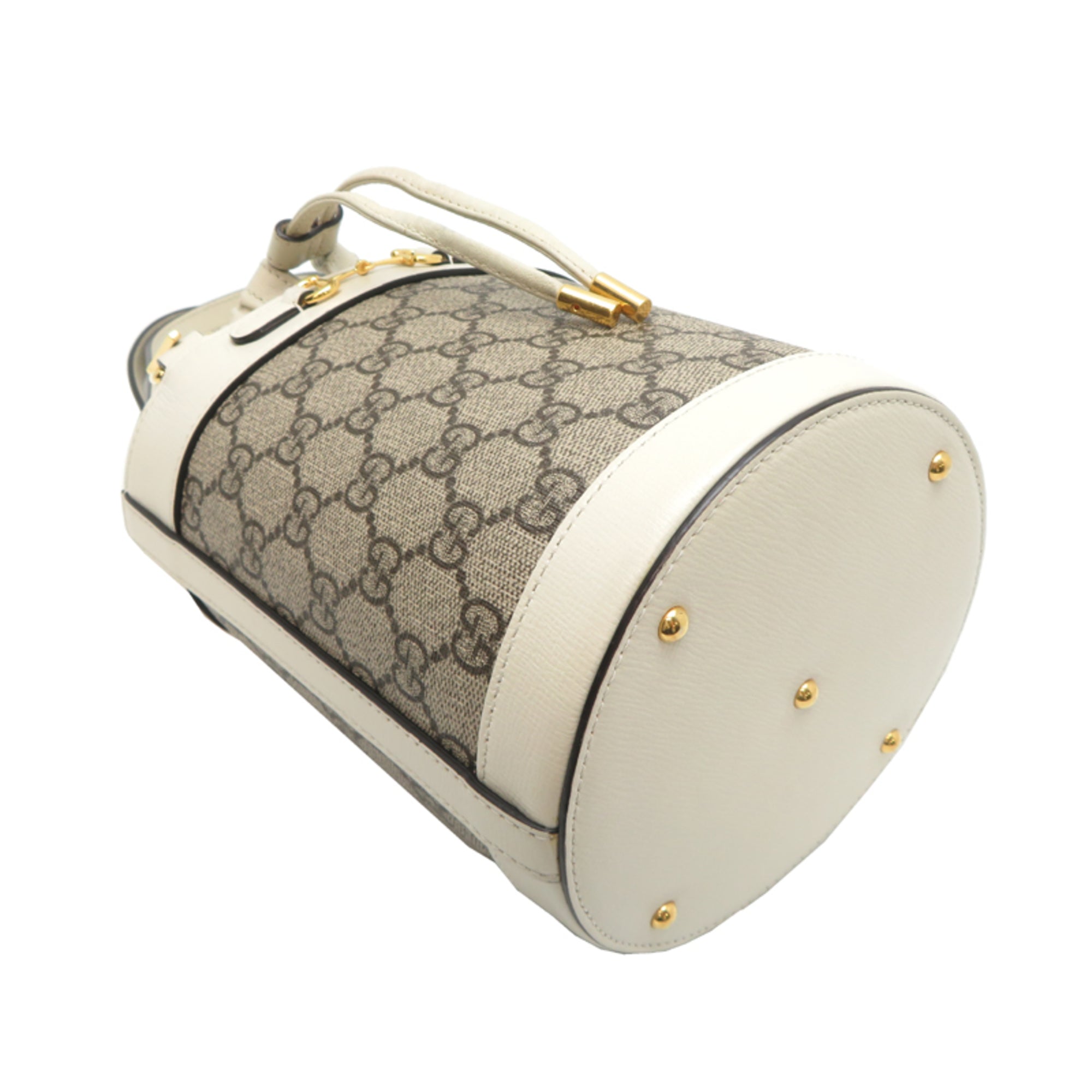 Gucci White Gg Supreme Handbag (Pre-Owned)