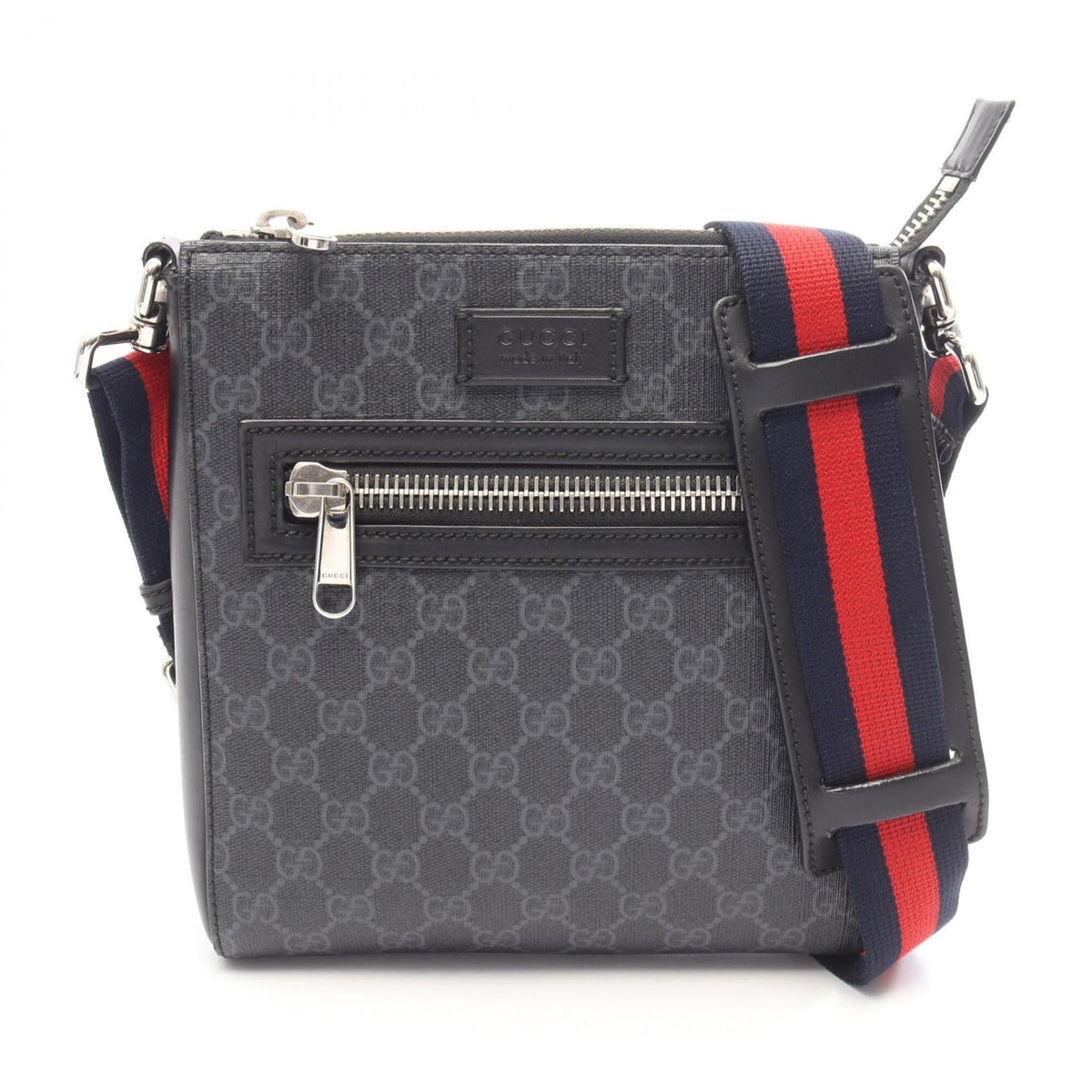 Gucci Black Multi-Color Pvc Leather Handbag Messenger Bag Shoulder Bag (Pre-Owned)