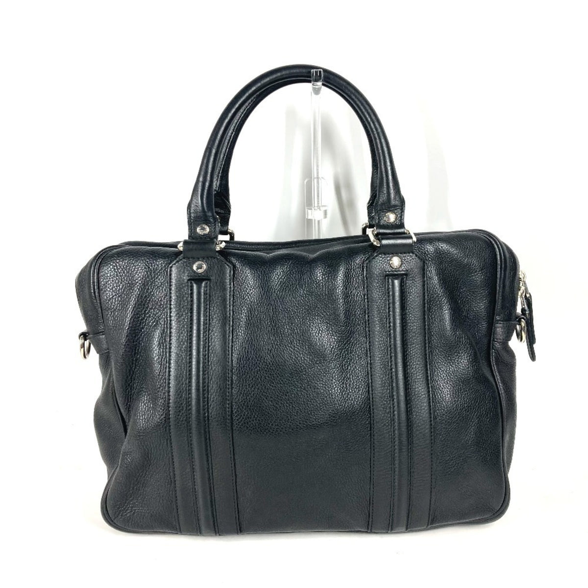 Gucci Black Leather Handbag Shoulder Bag (Pre-Owned)