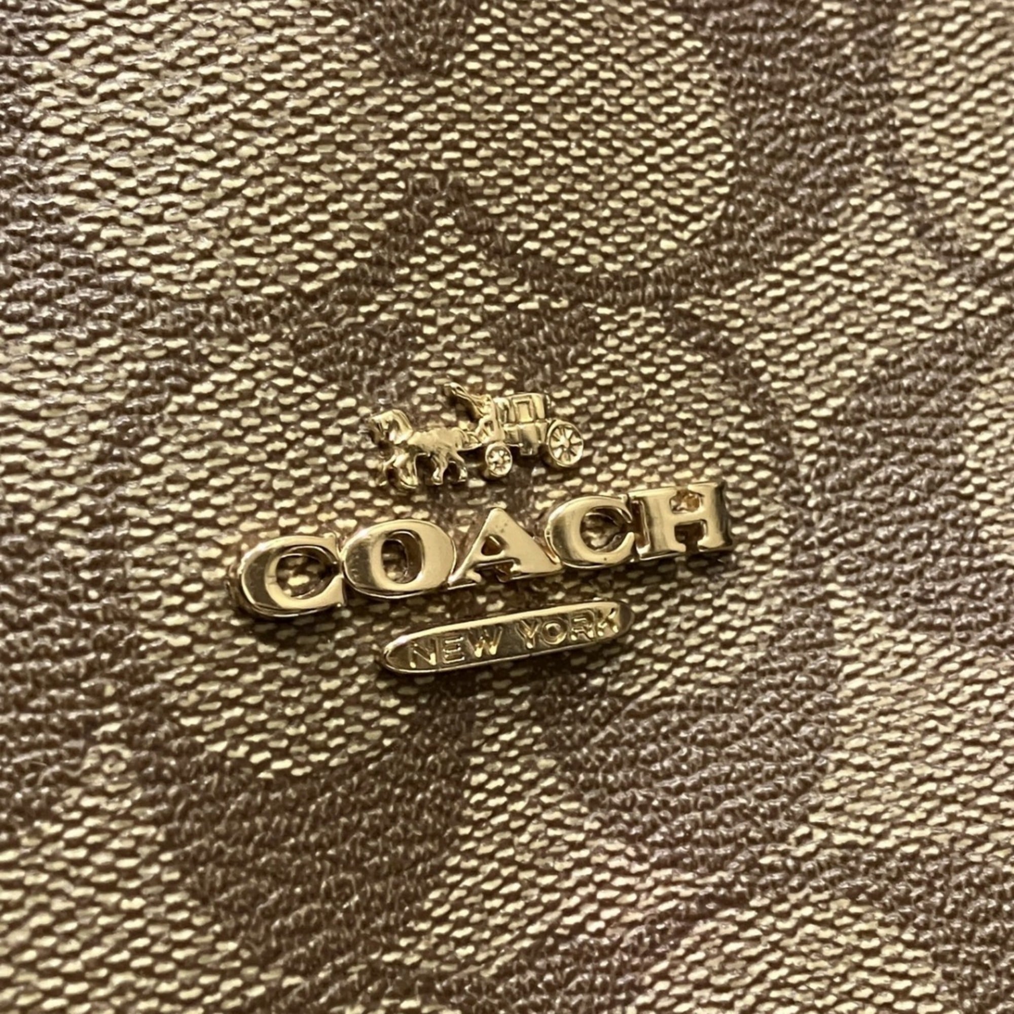 Coach Brown Signature Line Tote Bag (Pre-Owned)