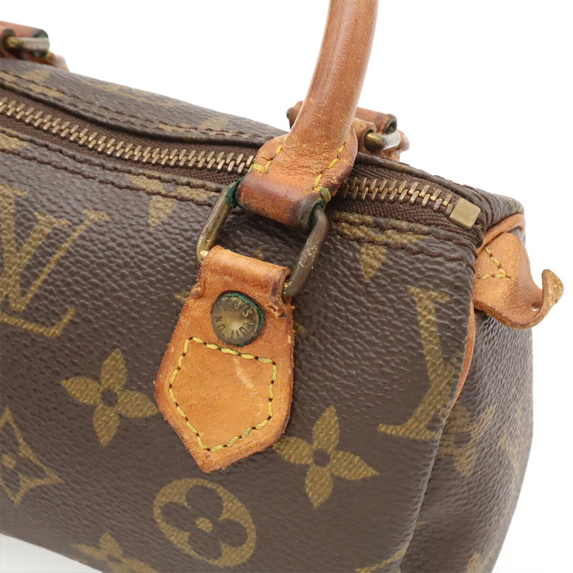 Louis Vuitton Brown Monogram Canvas Handbag Pouch Shoulder Bag (Pre-Owned)