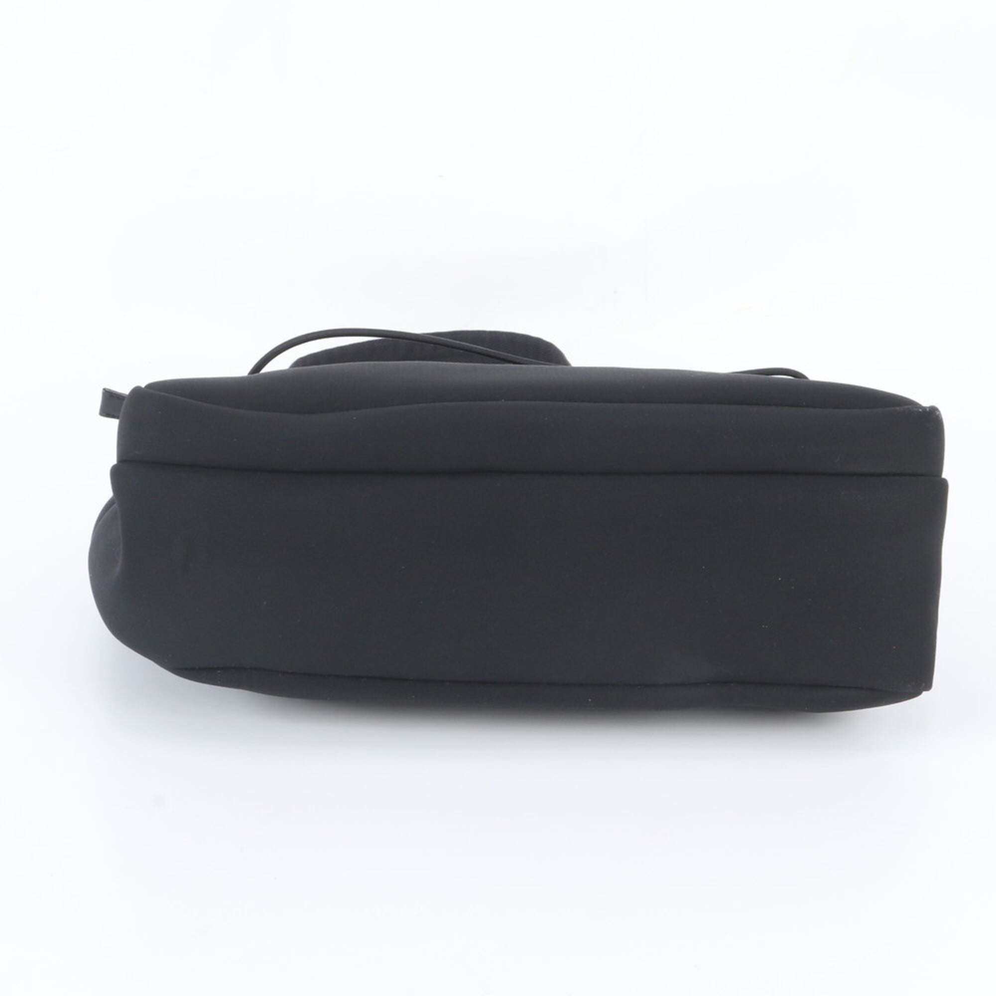 Prada Black Nylon Leather Messenger Bag Shoulder Bag (Pre-Owned)