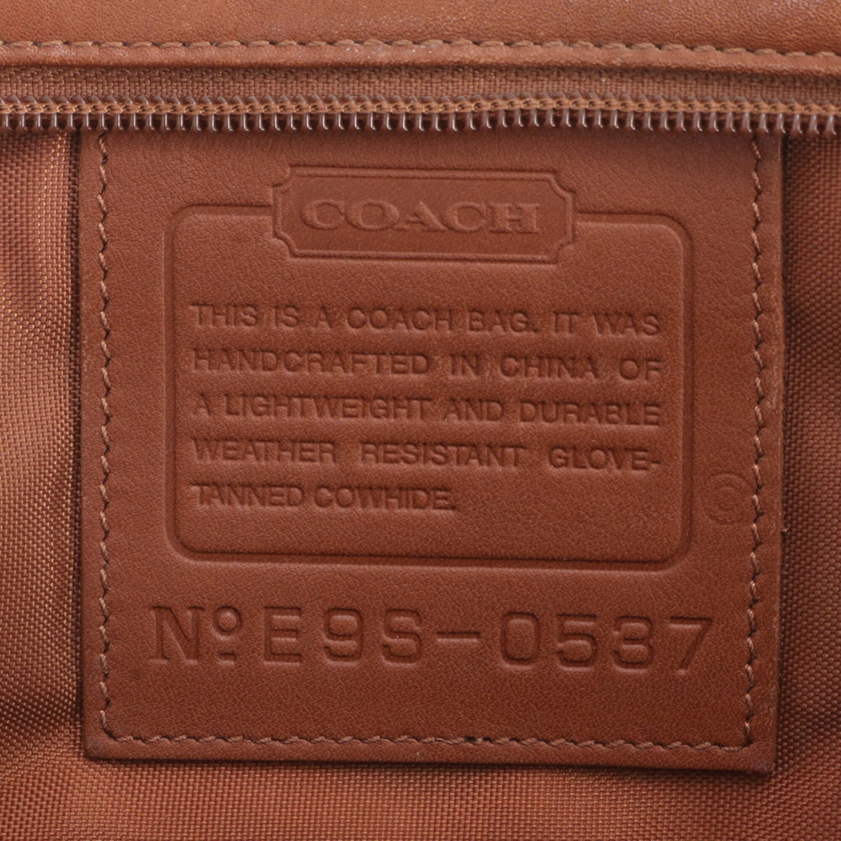 Coach Camel Leather Briefcase (Pre-Owned)