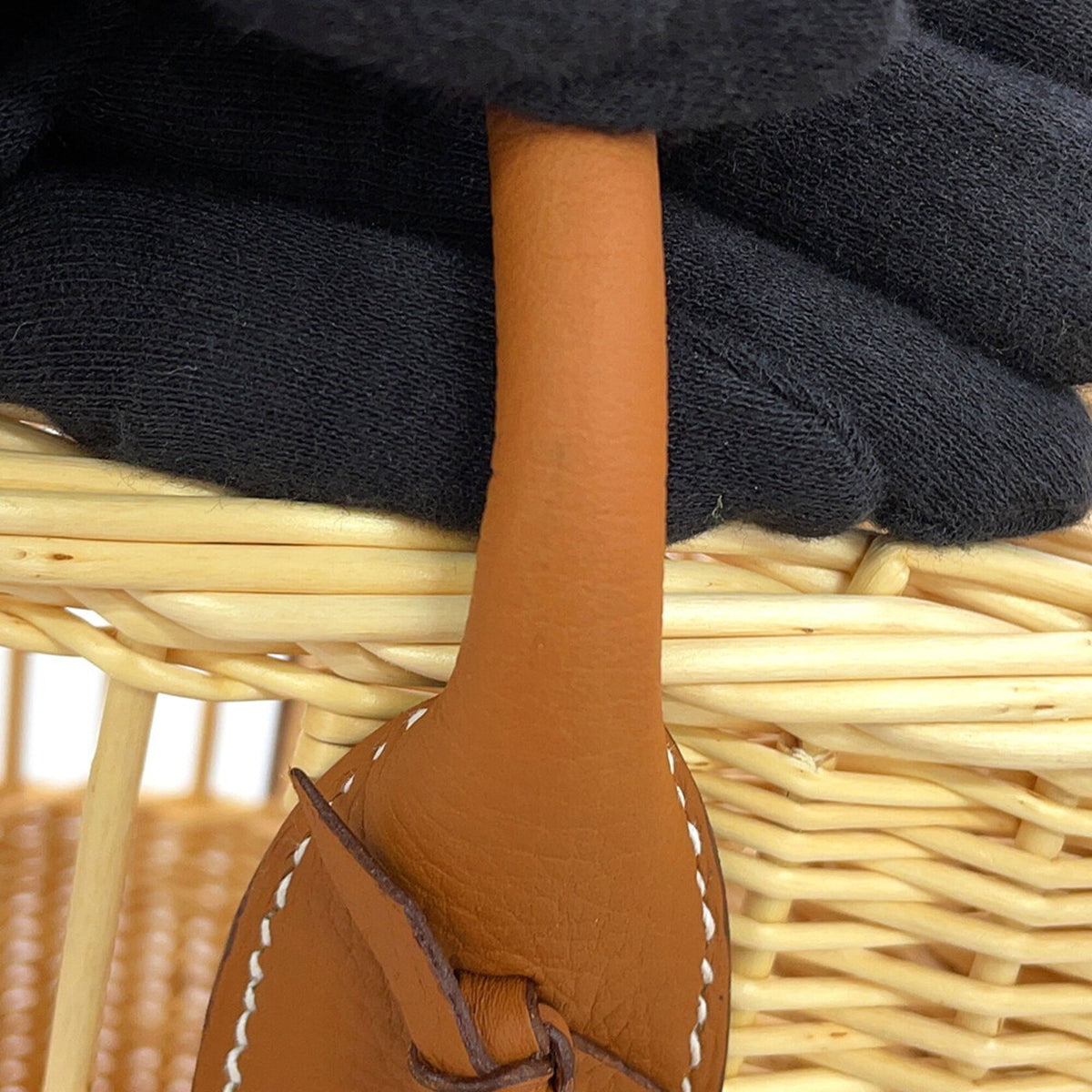 Hermes Gold Basket Handbag (Pre-Owned)