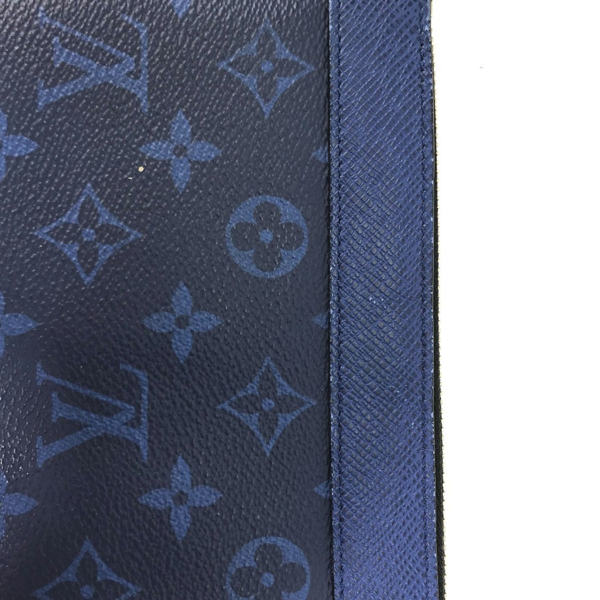 Louis Vuitton Blue Taigarama Clutch Bag Pochette Pouch (Pre-Owned)