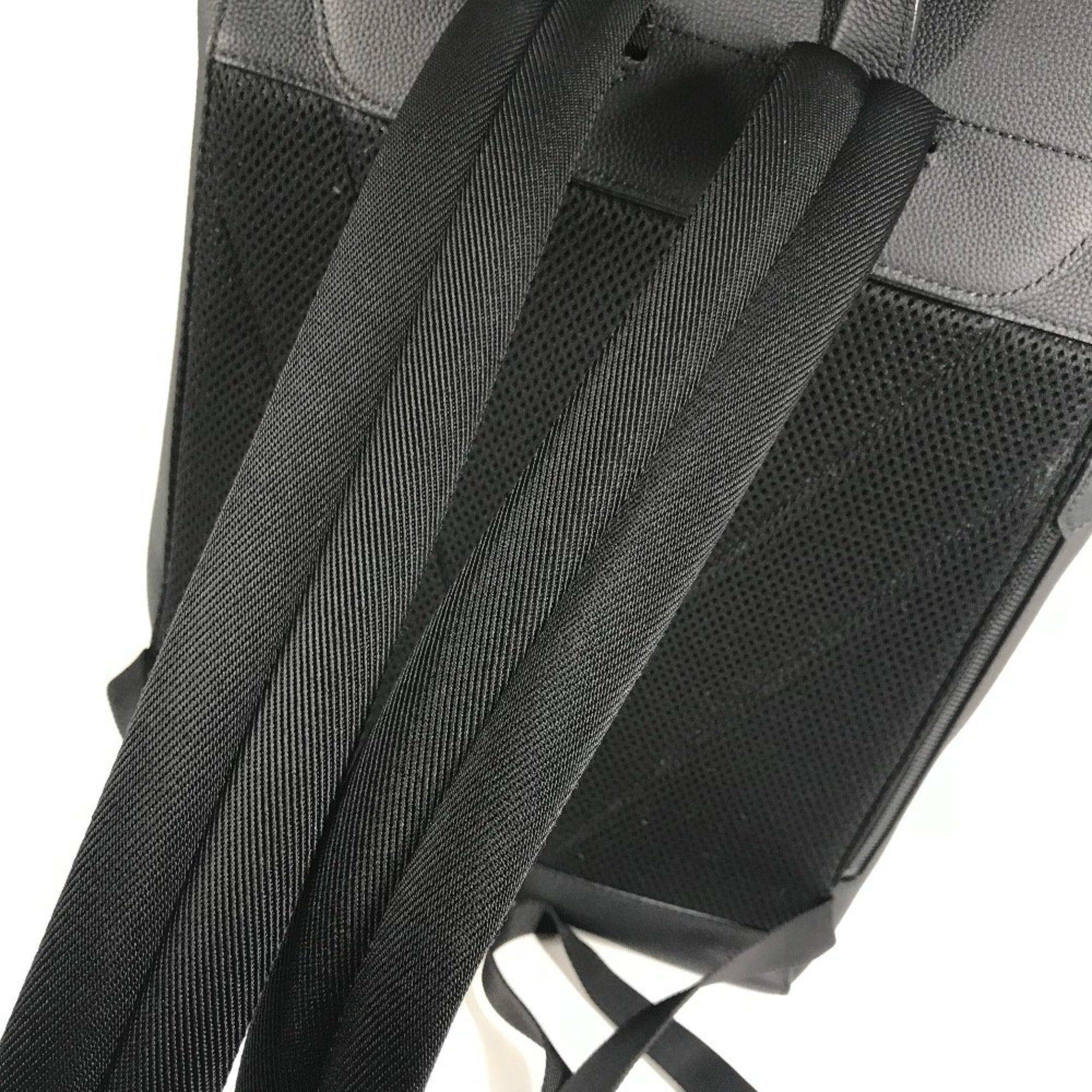 Louis Vuitton Black Noir Leather Backpack (Pre-Owned)